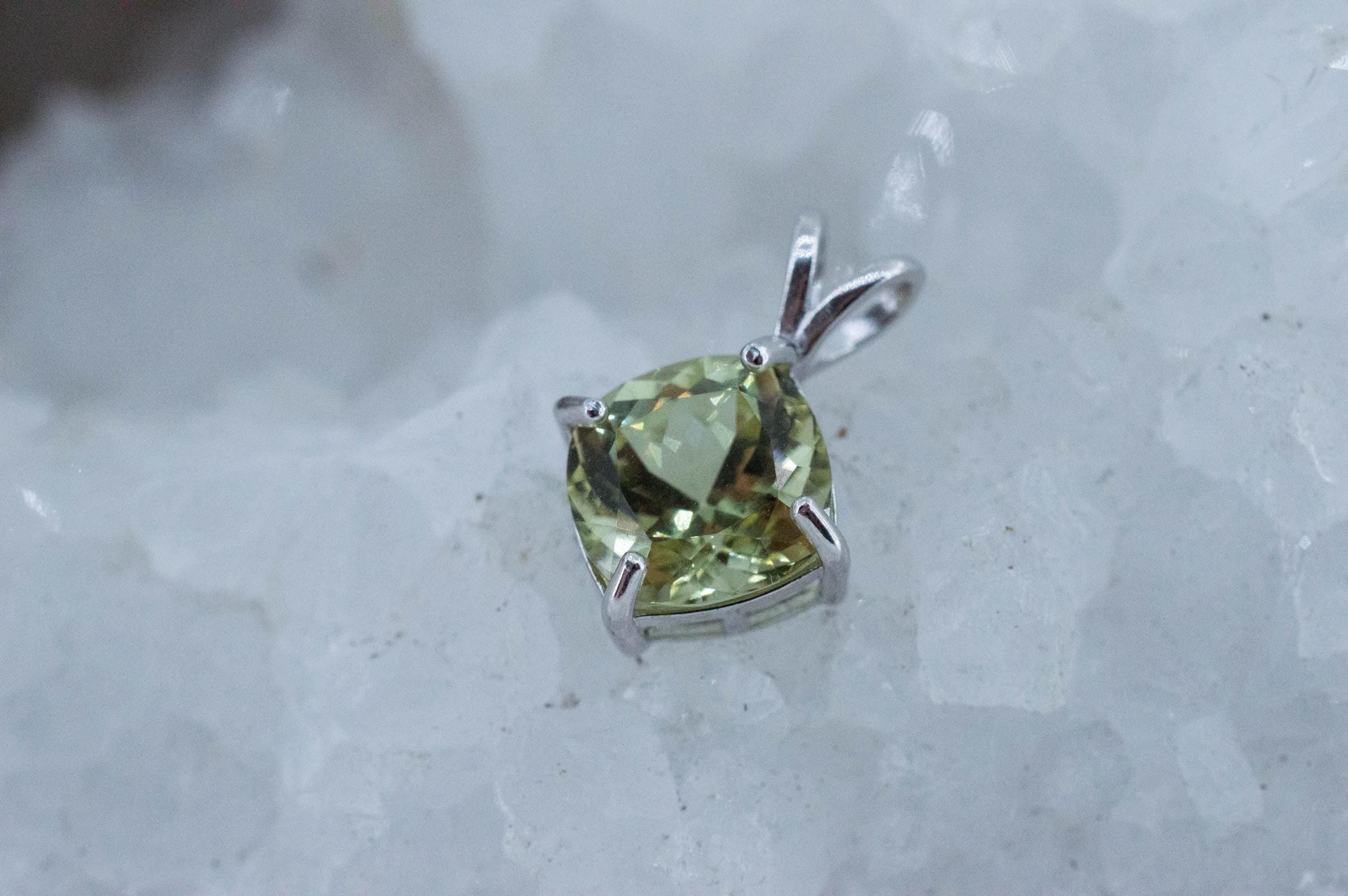Yellow Apatite Pendant; Natural Untreated Mexico Apatite; 3.360cts