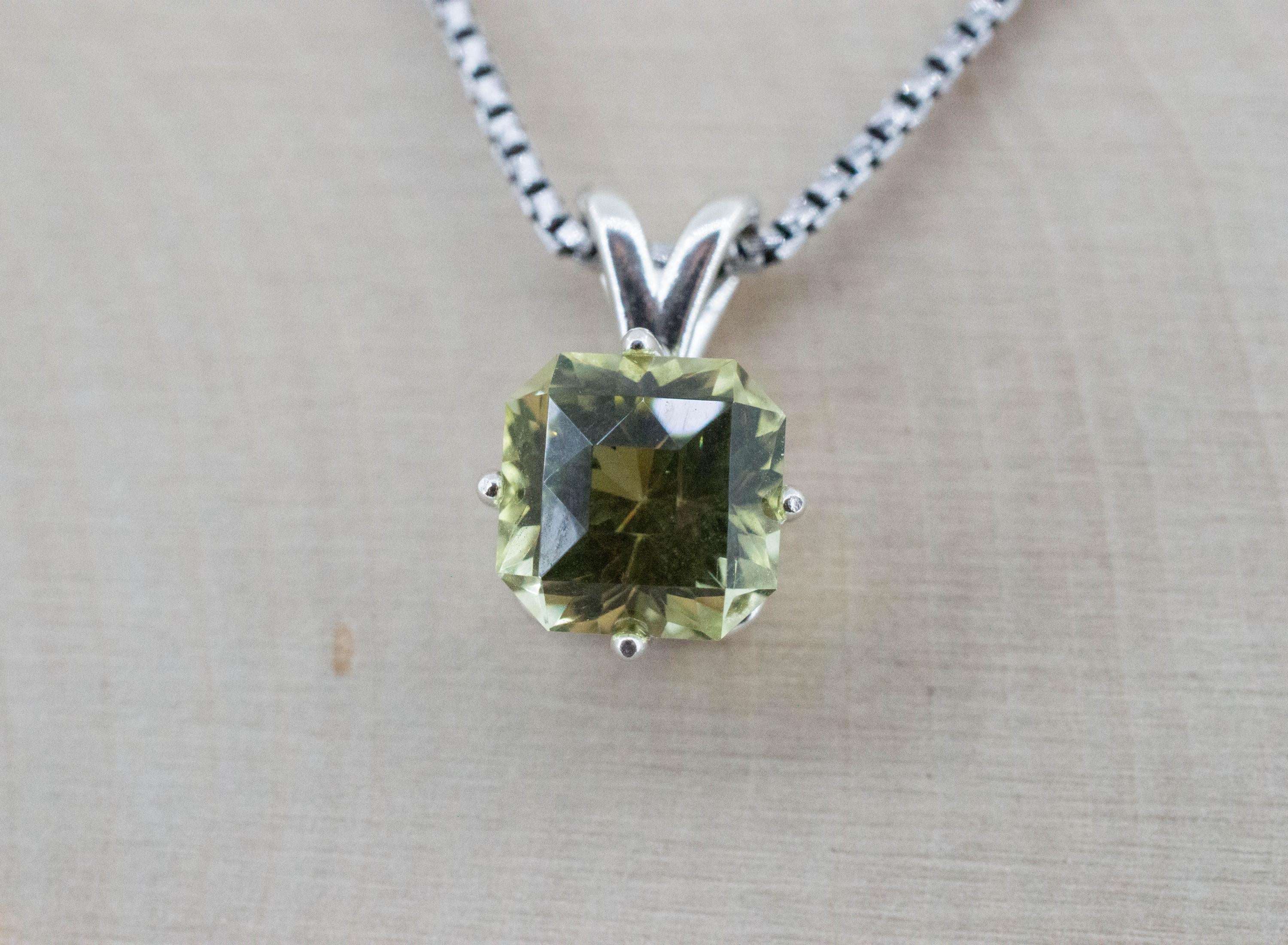 Yellow Apatite Pendant; Natural Untreated Mexico Apatite; 3.460cts