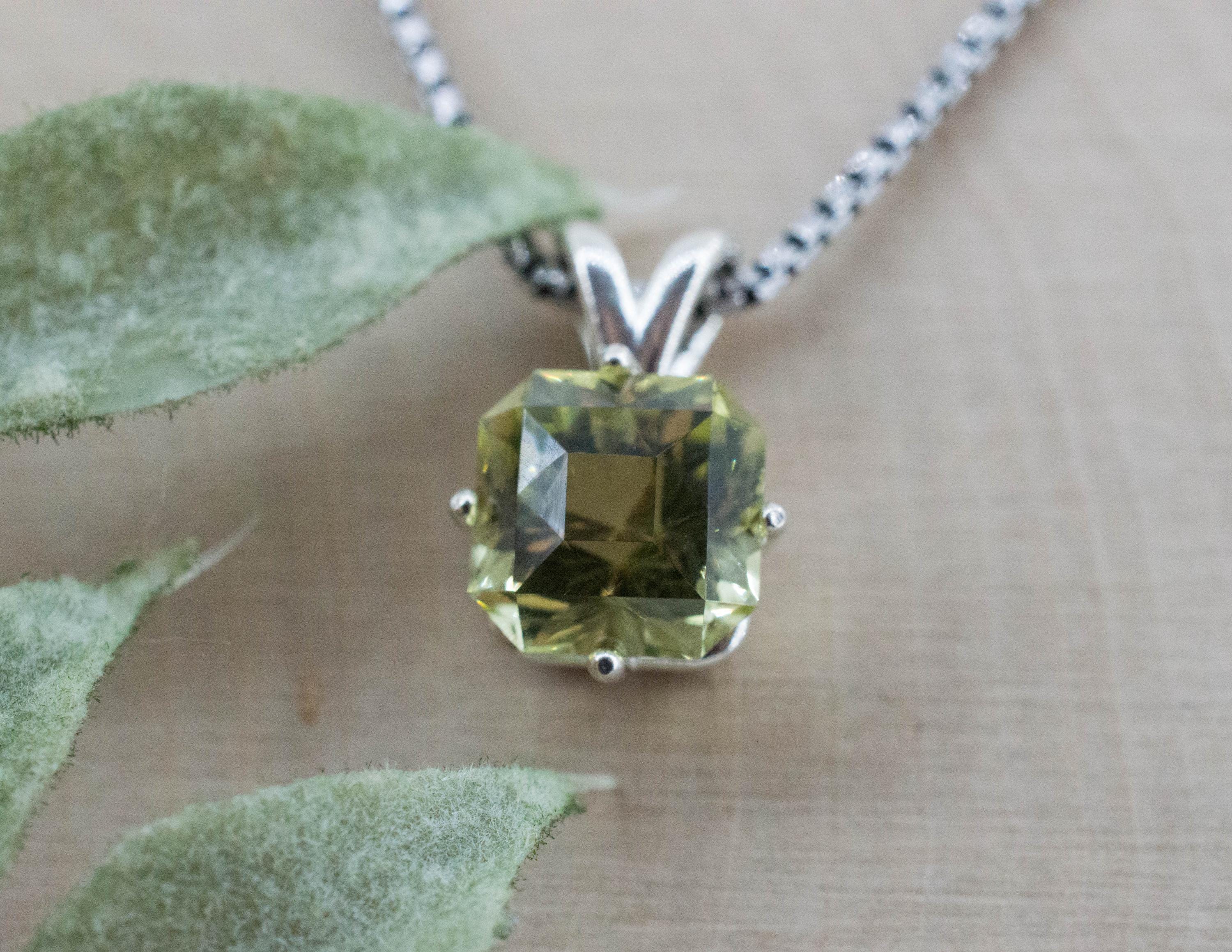 Yellow Apatite Pendant; Natural Untreated Mexico Apatite; 3.460cts