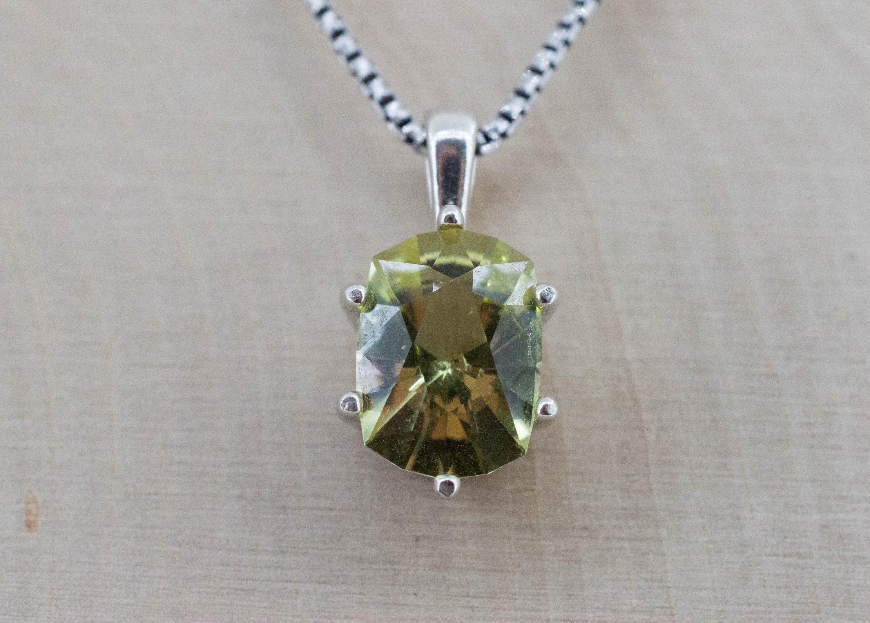 Yellow Apatite Pendant; Natural Untreated Mexico Apatite; 4.030cts