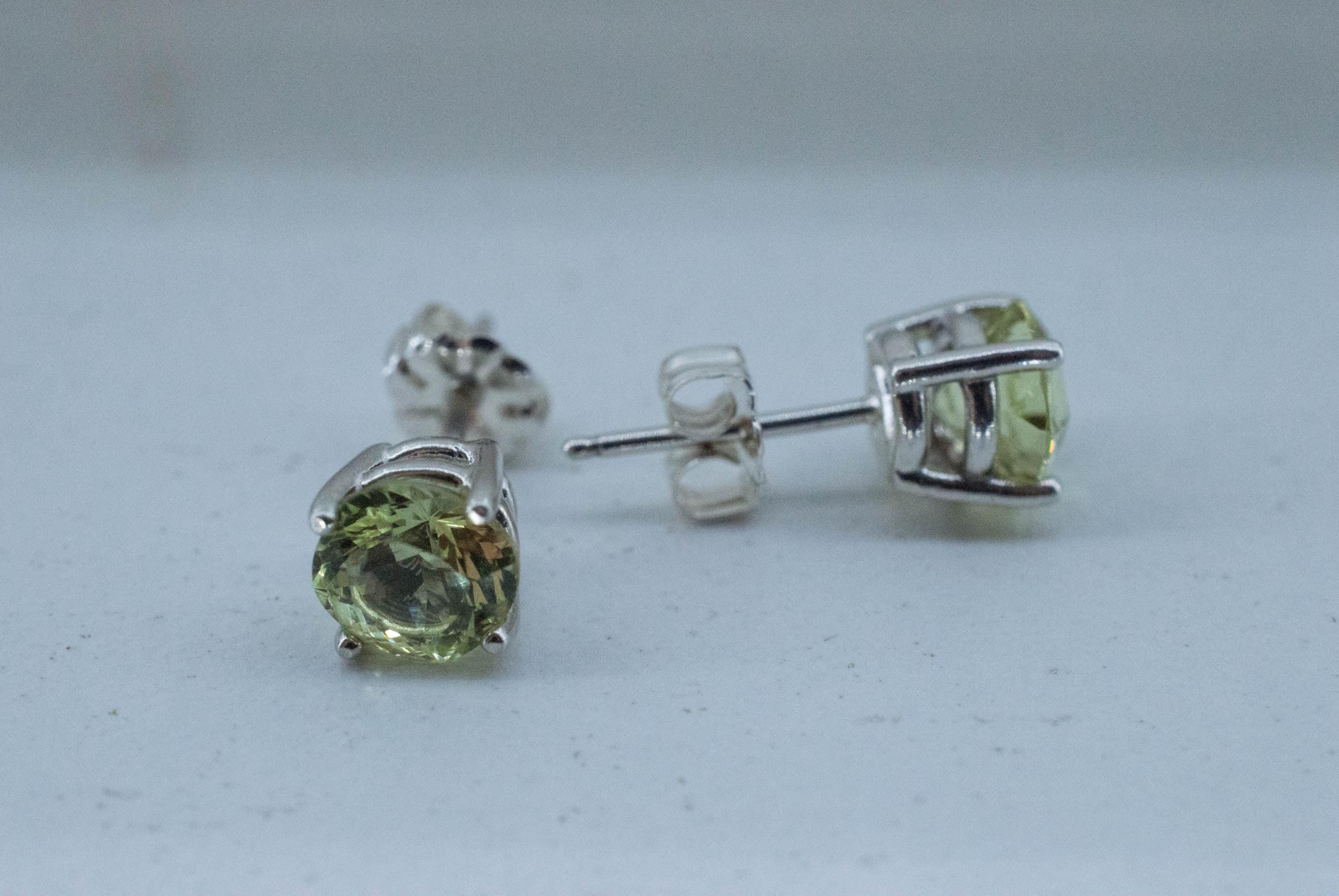 Yellow Apatite Earrings; Natural Untreated Mexico Apatite; 2.430cts