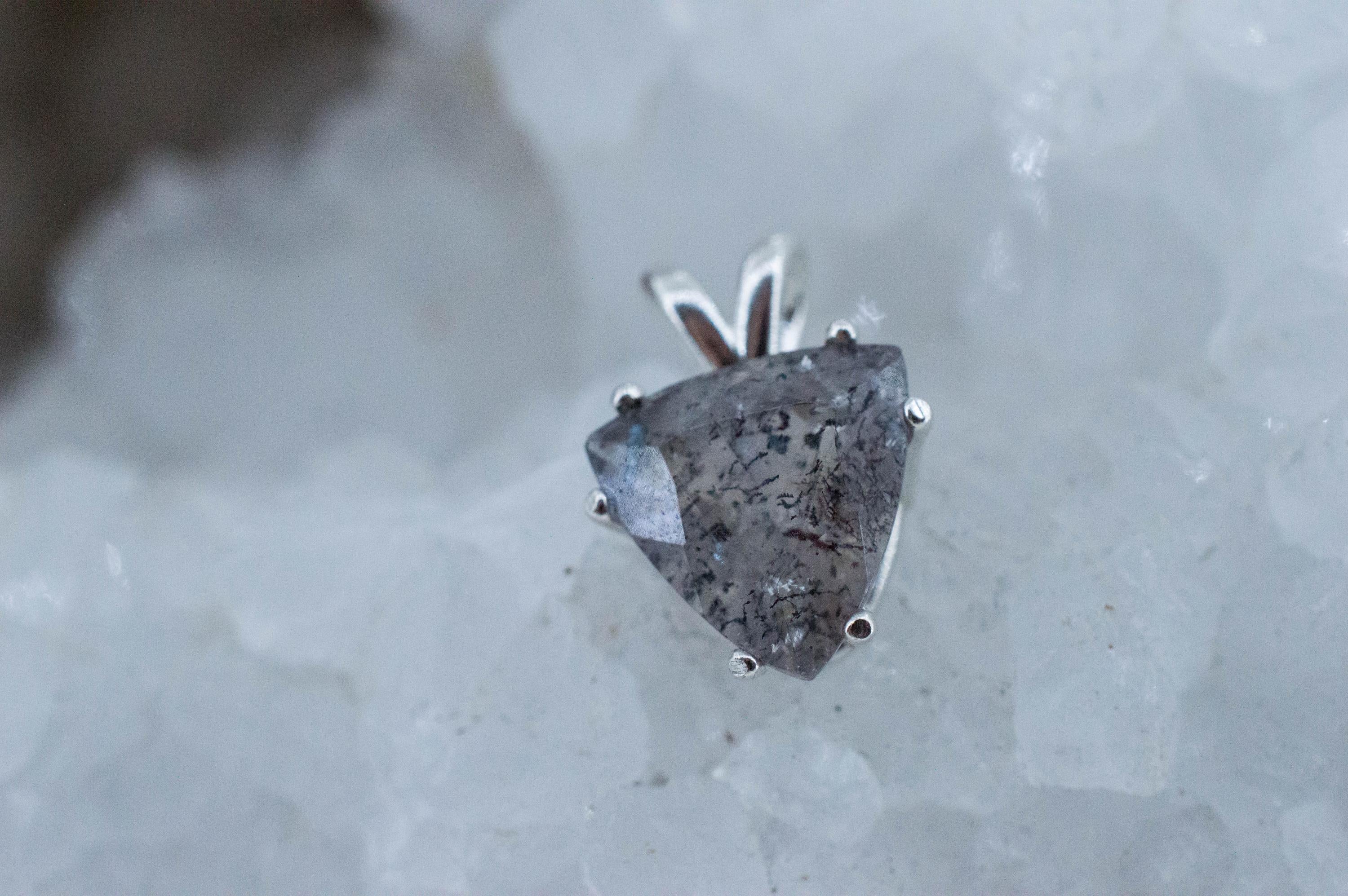 Lepidocrocite Pendant; Natural Untreated Brazil Lepidocrocite Quartz; 3.855cts