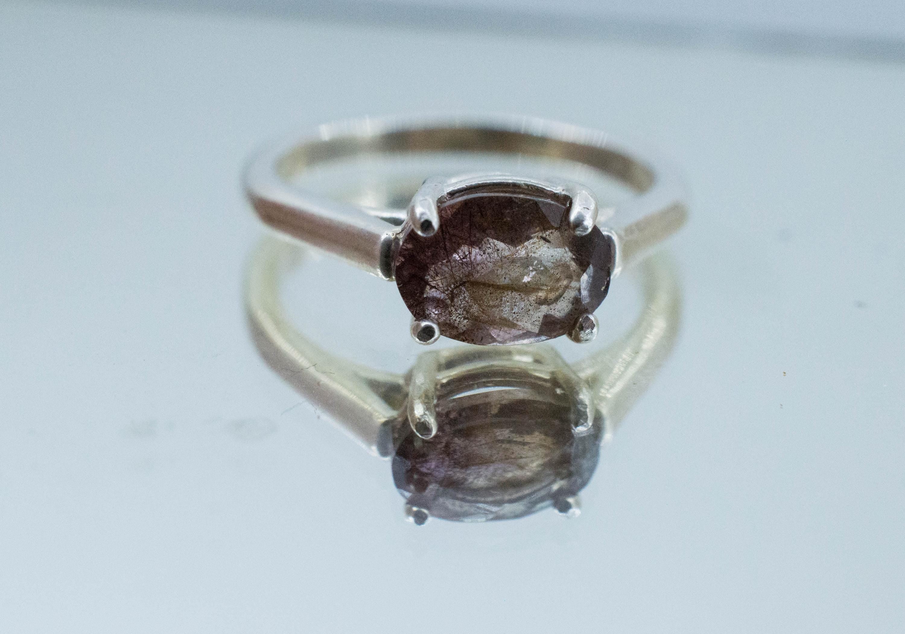 Super Seven Quartz Ring; Natural Untreated Brazil Quartz; 1.295cts