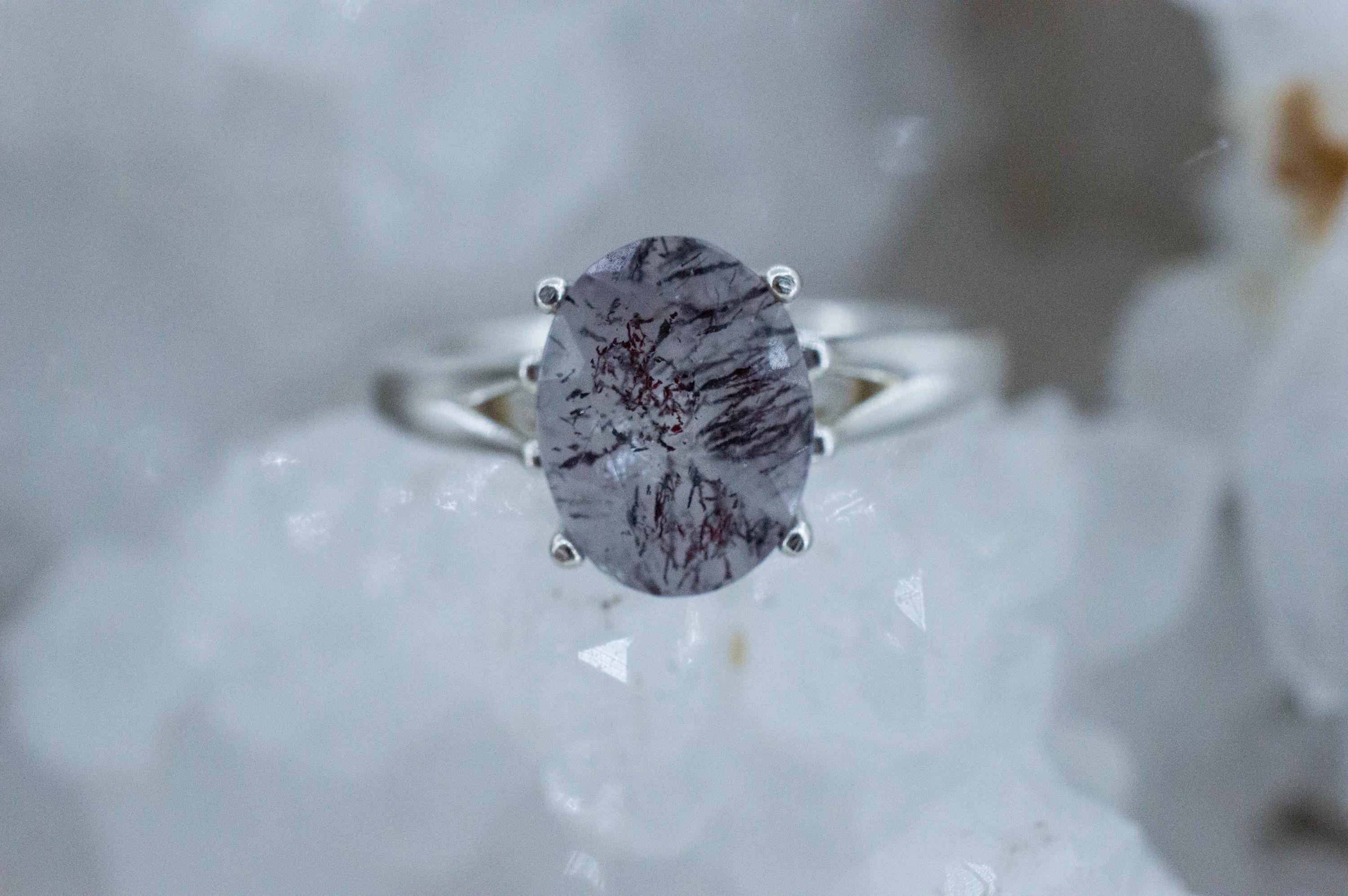 Lepidocrocite Quartz Ring; Natural Untreated Brazil Included Quartz; 2.740cts