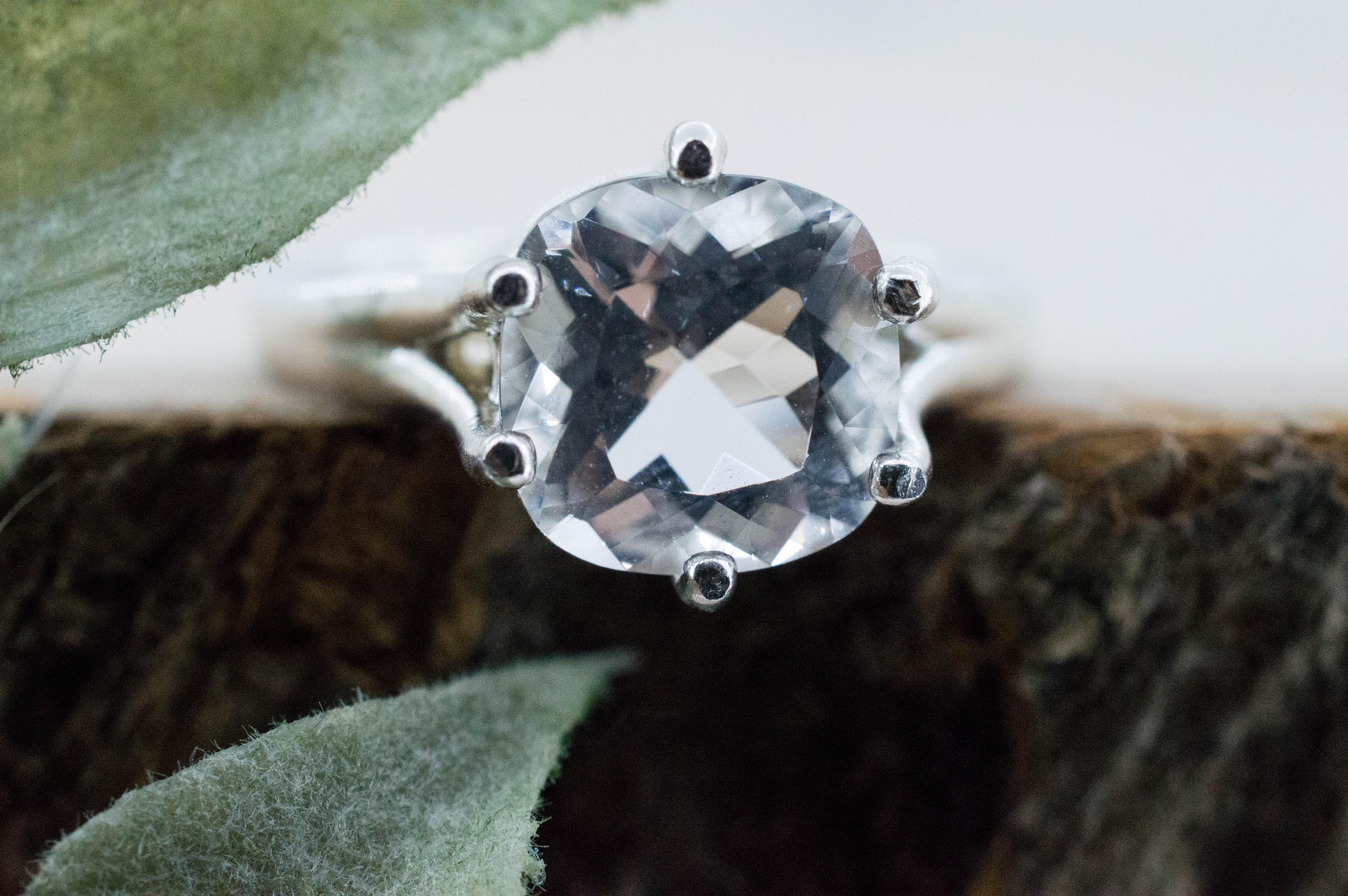 Quartz Ring, Natural Untreated Tanzania Mondo Quartz; 2.675cts