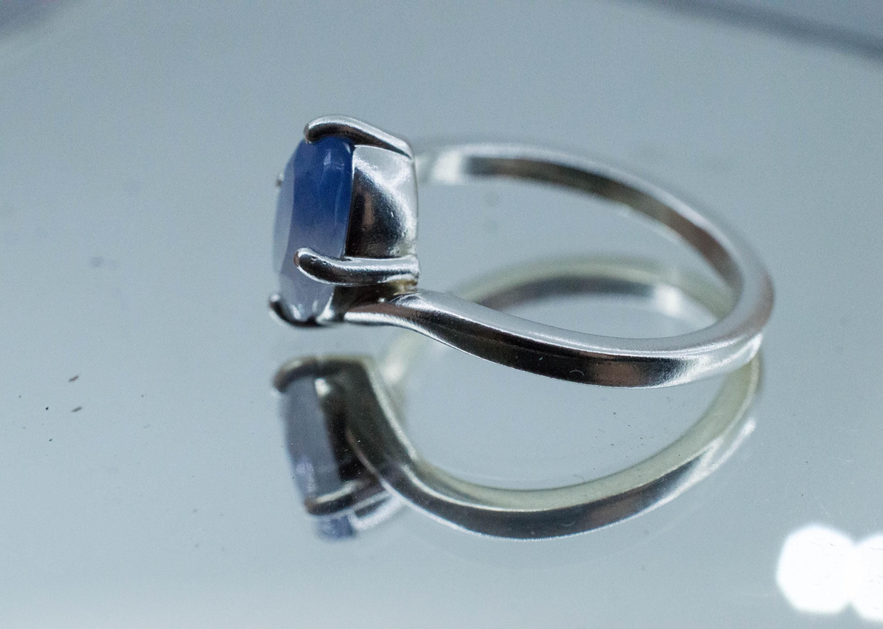 Dumortierite Quartz Ring; Natural Untreated Brazil Dumortierite; 2.120cts