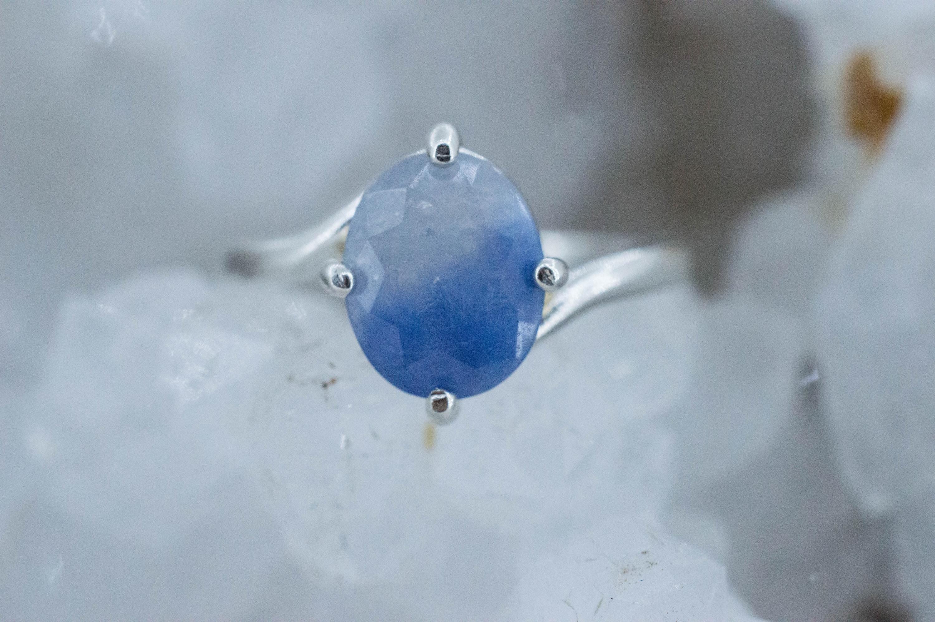 Dumortierite Quartz Ring; Natural Untreated Brazil Dumortierite; 2.120cts