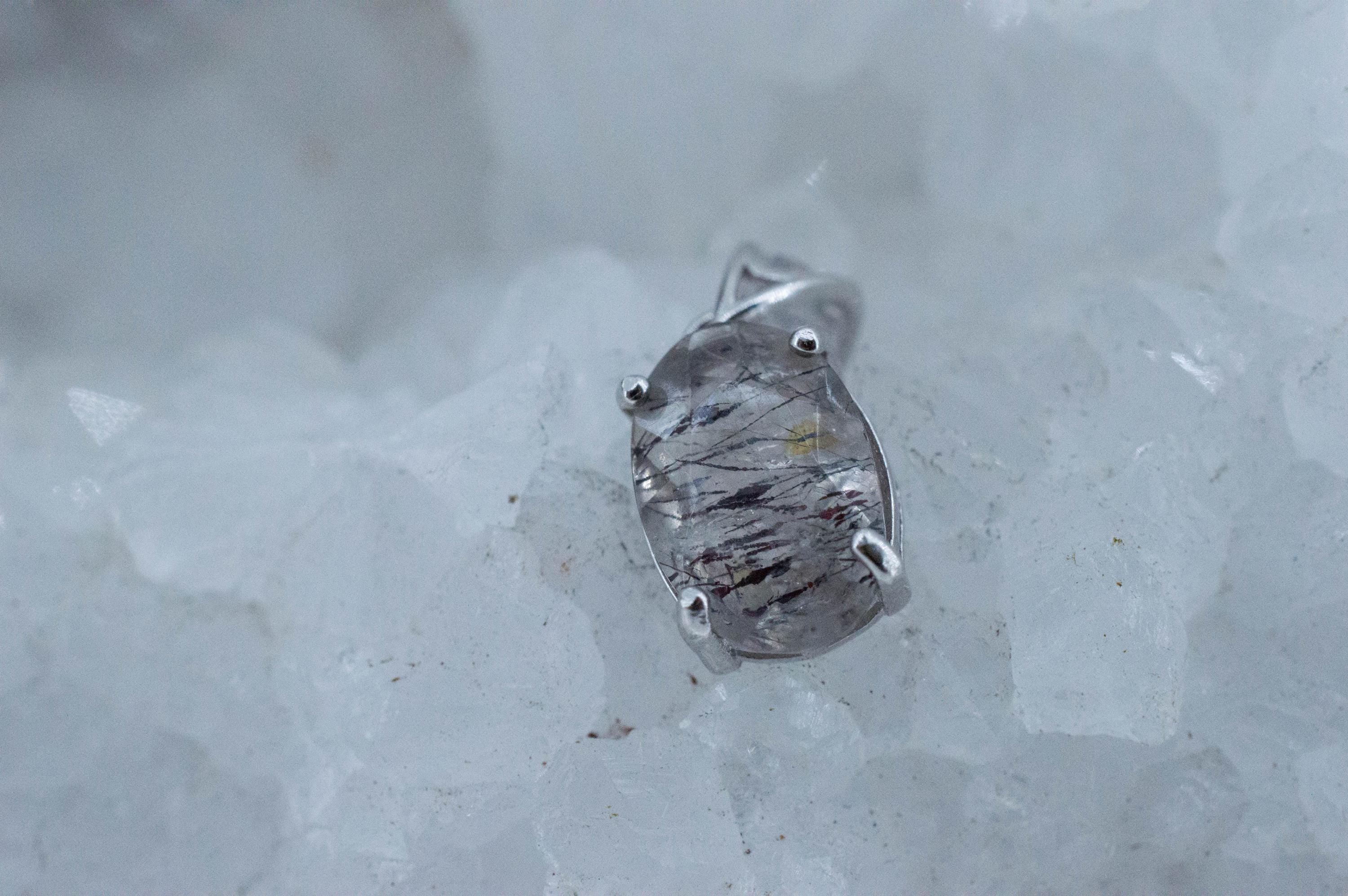 Lepidocrocite Pendant; Natural Untreated Brazil Lepidocrocite Quartz; 1.845cts
