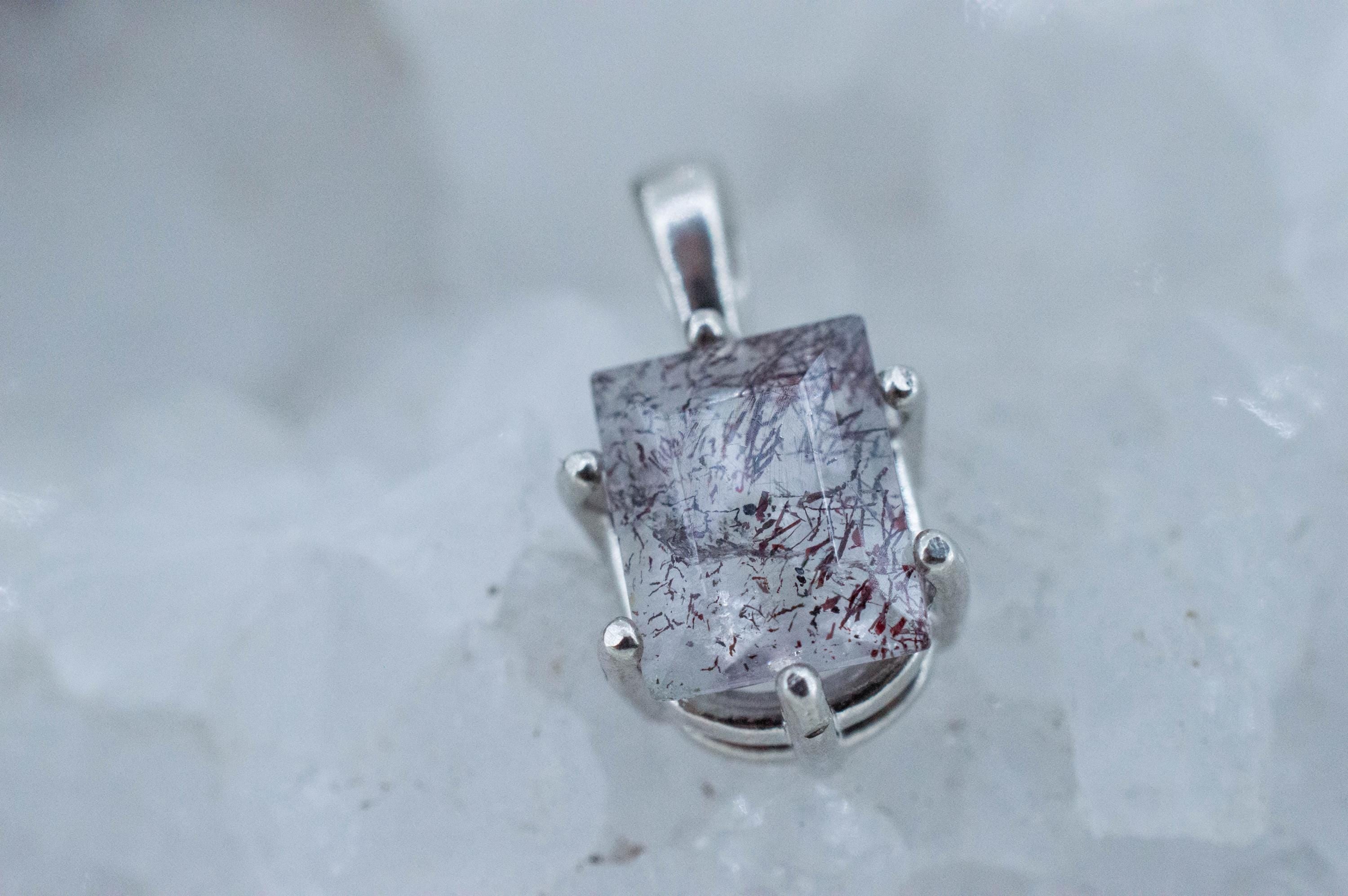 Lepidocrocite Pendant; Natural Untreated Brazil Lepidocrocite Quartz; 2.855cts