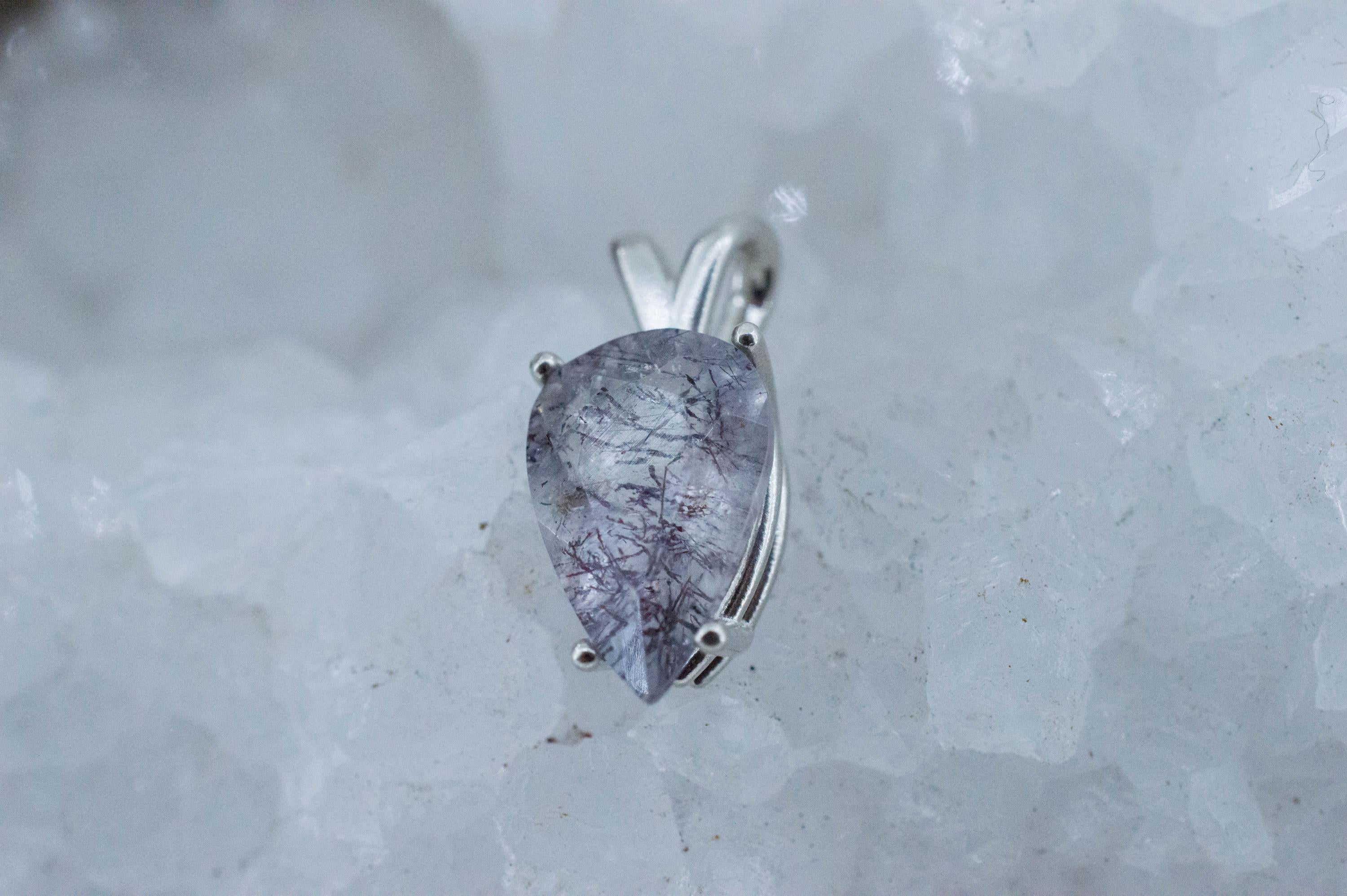 Lepidocrocite Pendant; Natural Untreated Brazil Lepidocrocite Quartz; 2.955cts