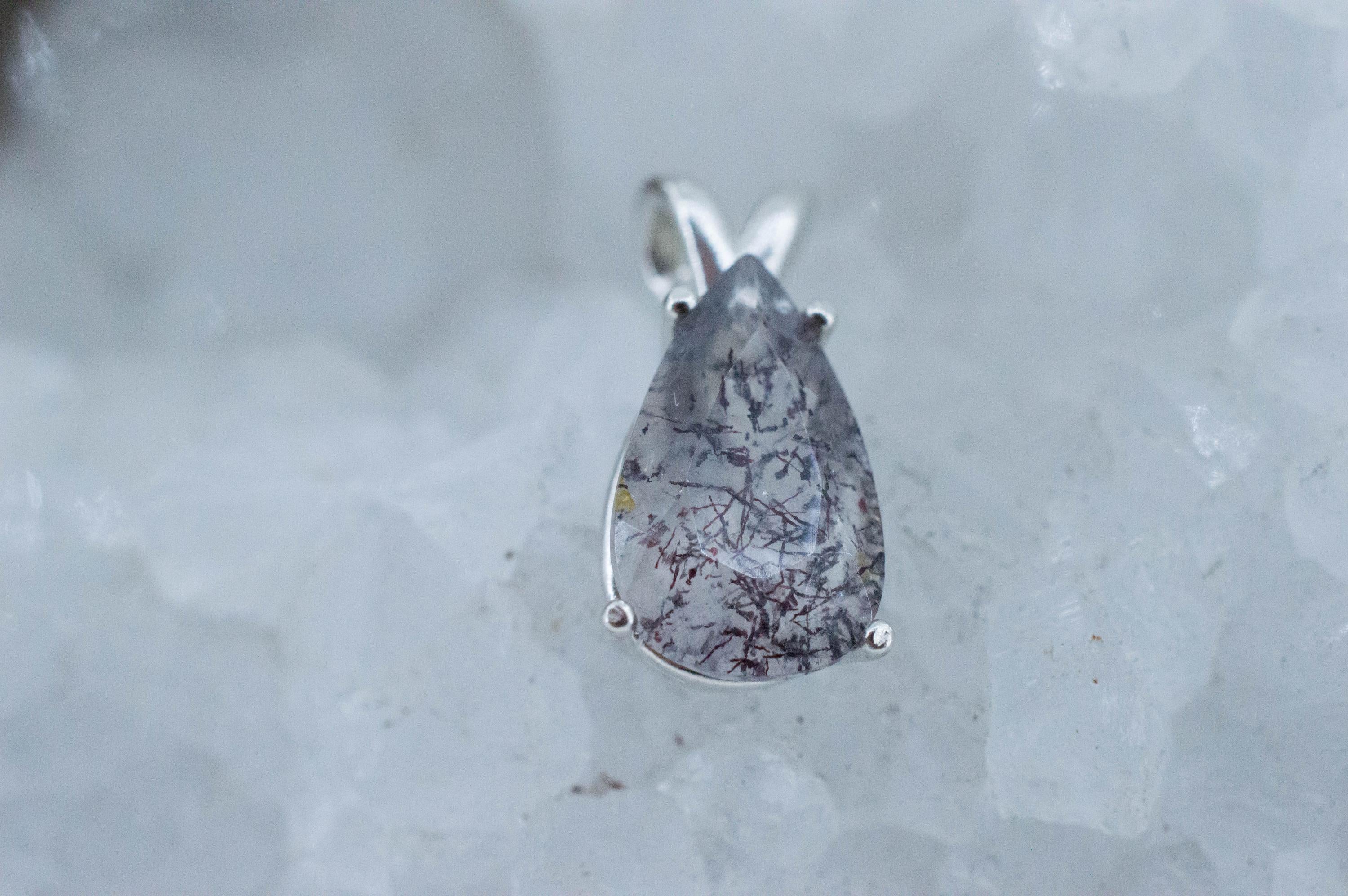 Lepidocrocite Pendant; Natural Untreated Brazil Lepidocrocite Quartz; 3.545cts