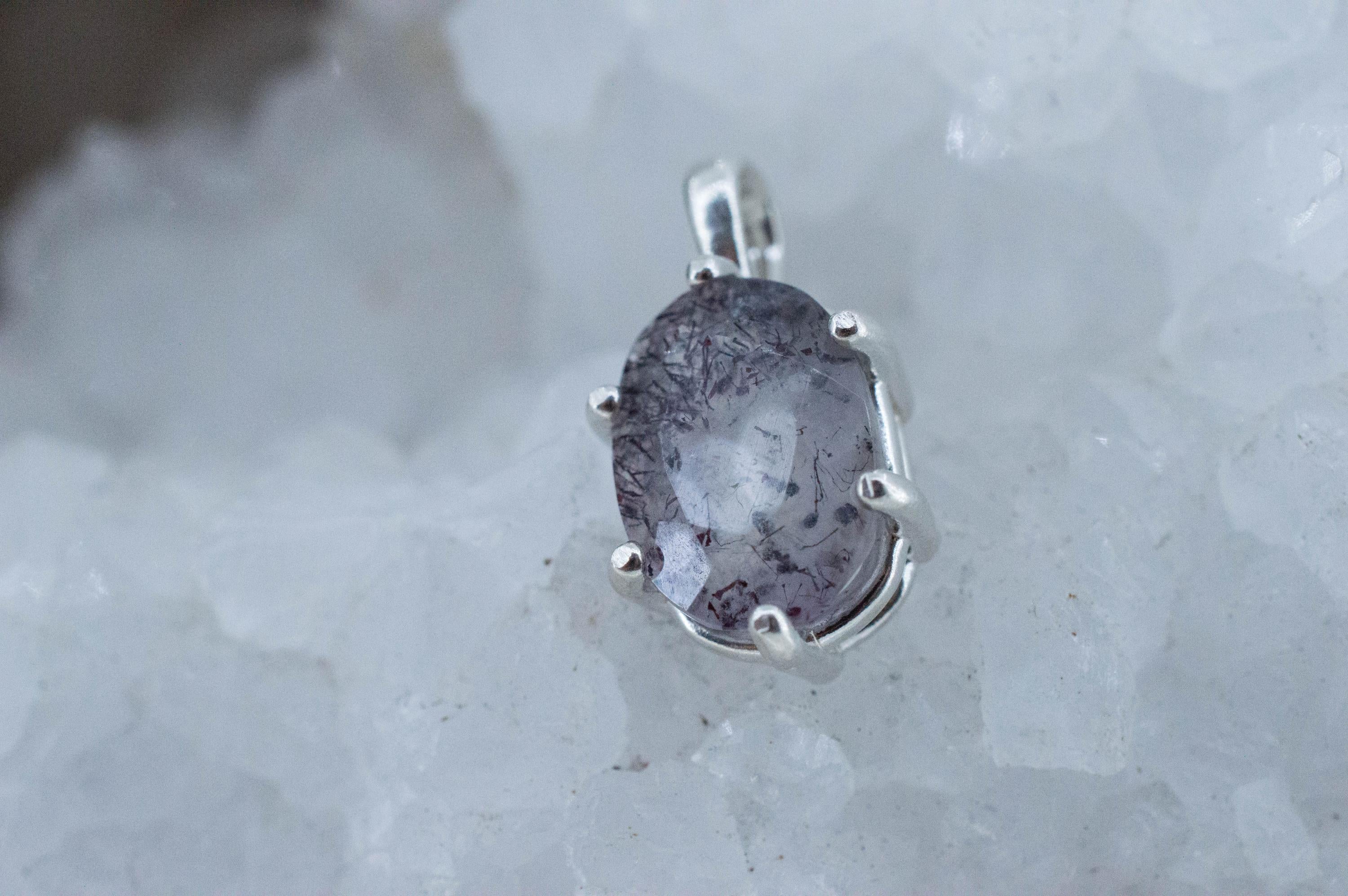 Lepidocrocite Pendant; Natural Untreated Brazil Lepidocrocite Quartz; 5.510cts