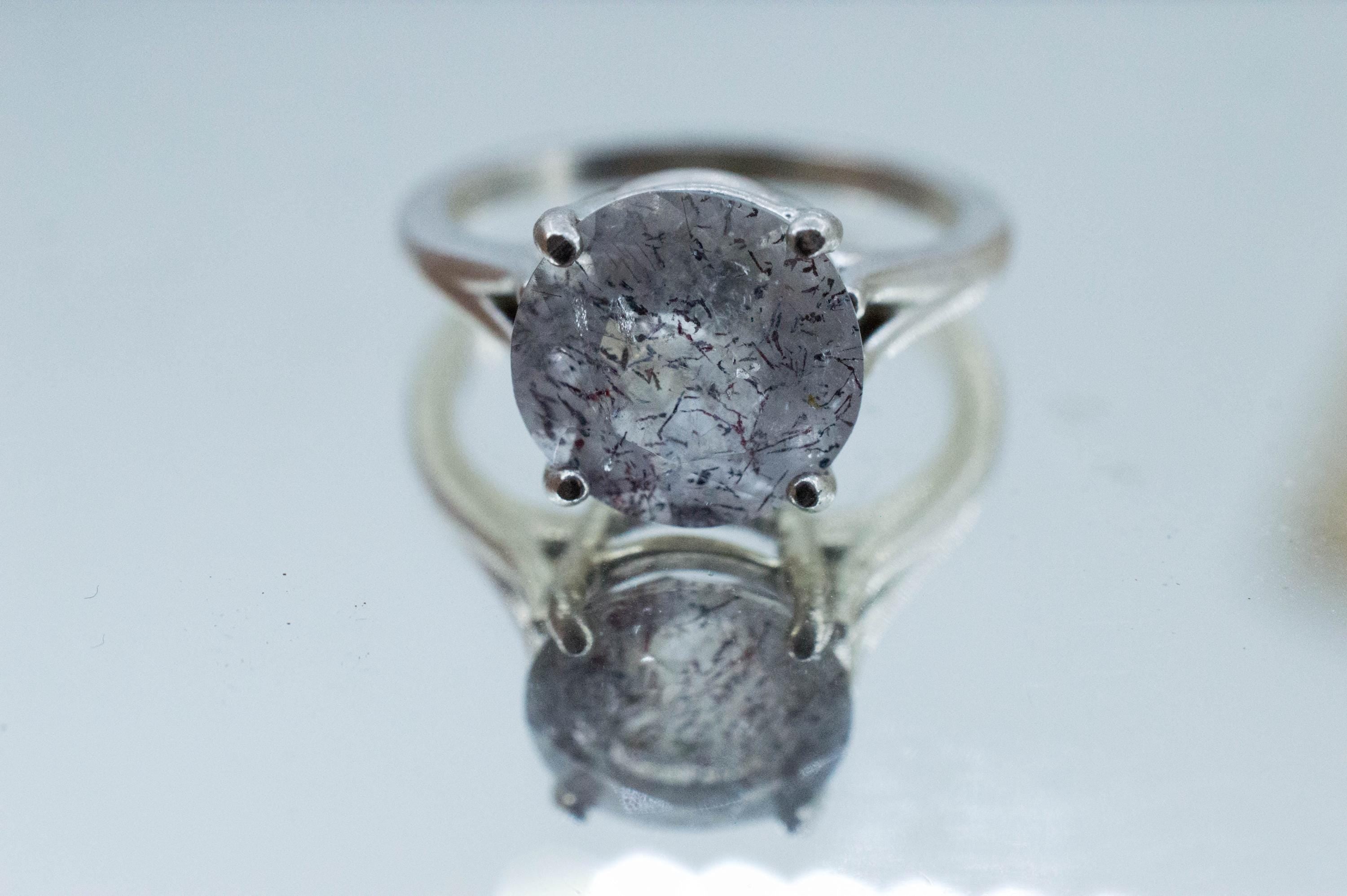 Lepidocrocite Quartz Ring; Natural Untreated Brazil Included Quartz; 3.380cts