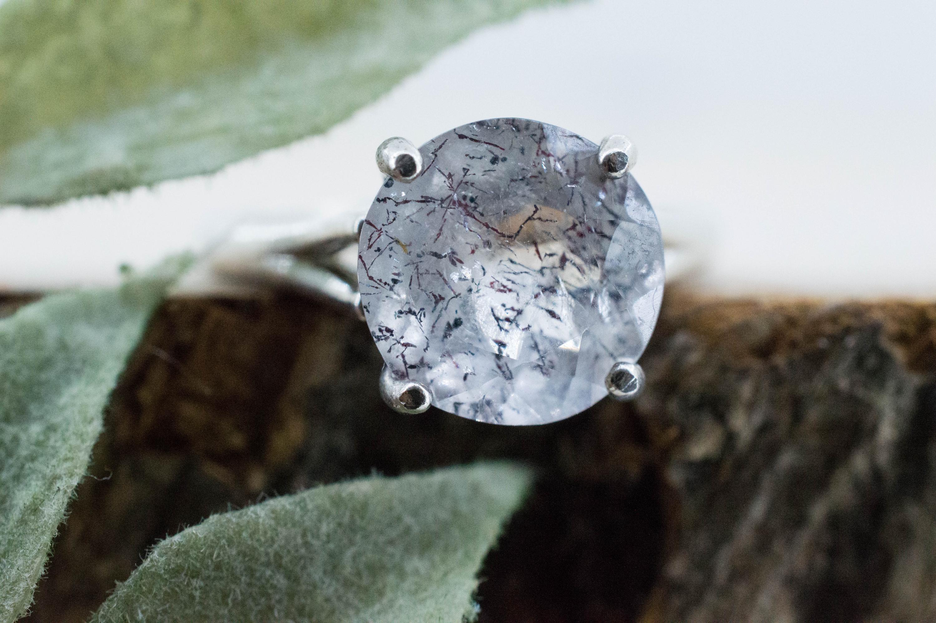 Lepidocrocite Quartz Ring; Natural Untreated Brazil Included Quartz; 3.380cts