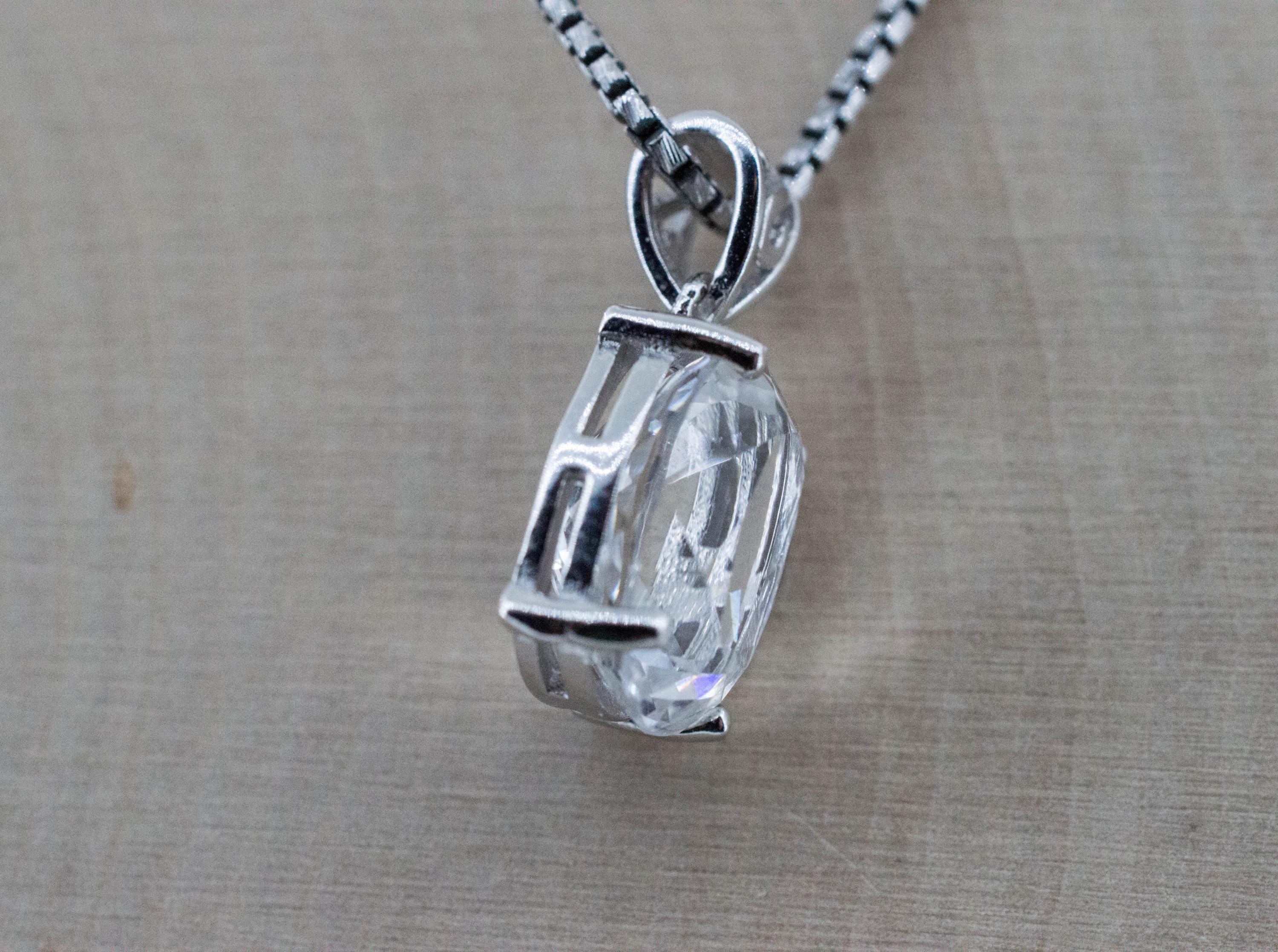 Quartz Pendant, Natural Untreated Tanzania Mondo Quartz; 4.750cts