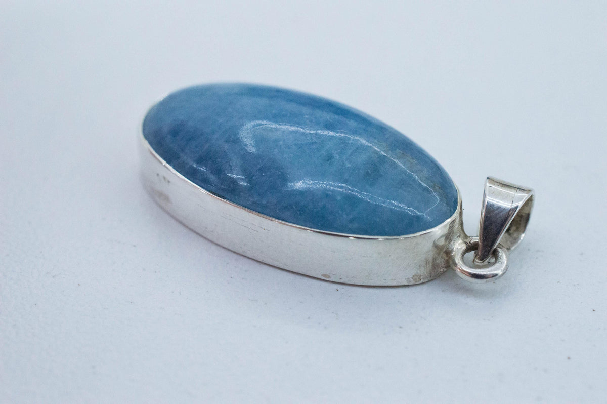 Aquamarine Pendant; Natural Untreated Brazil Aquamarine; 16.265cts