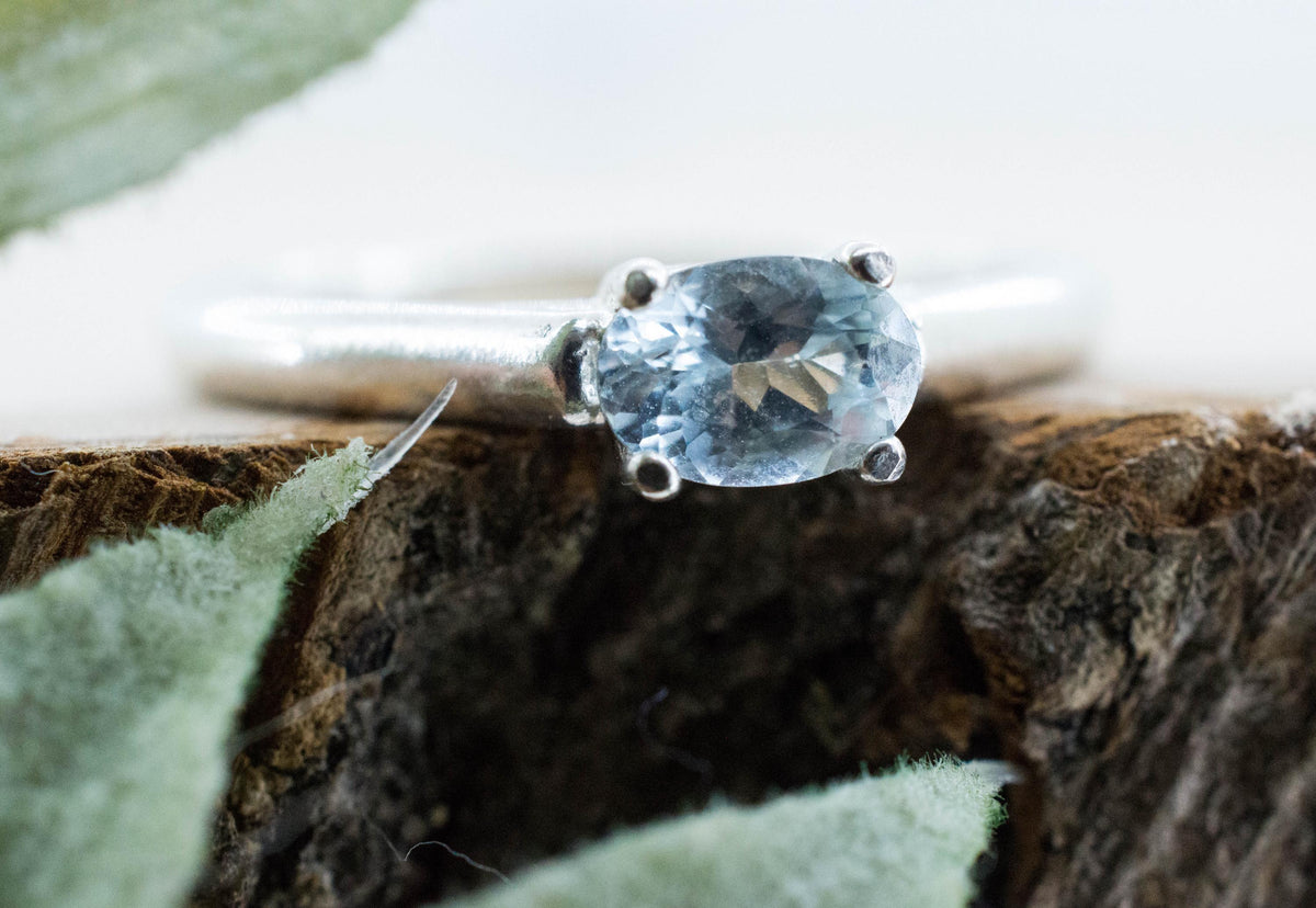Aquamarine Ring, Natural Untreated Brazil Aquamarine; 0.440cts