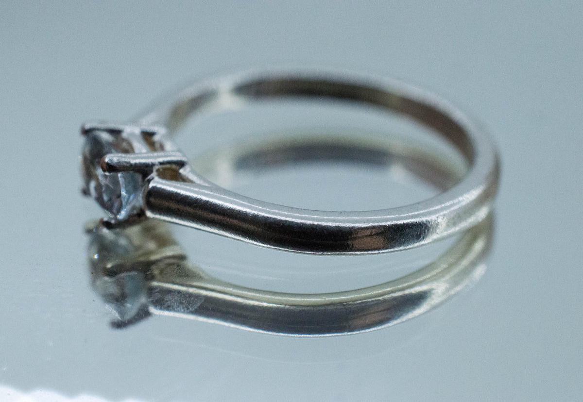 Aquamarine Ring, Natural Untreated Brazil Aquamarine; 0.440cts