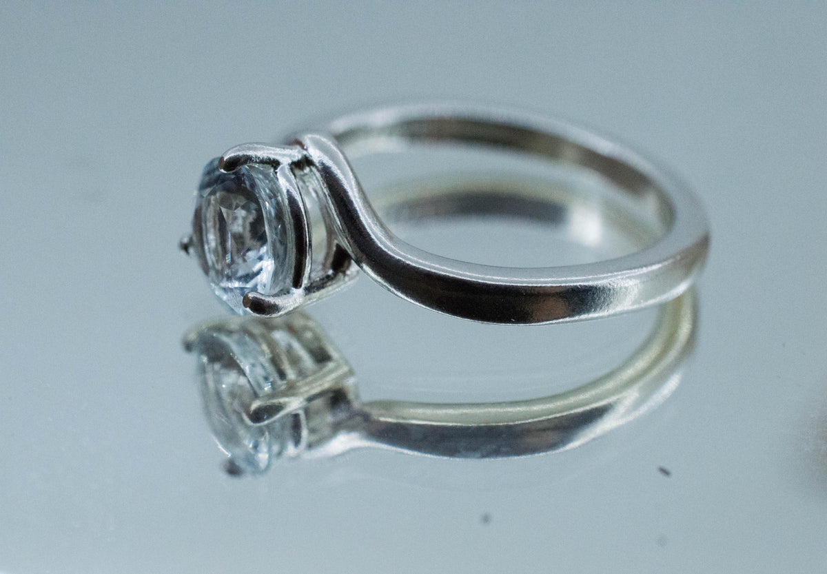 Aquamarine Ring, Natural Untreated Brazil Aquamarine; 1.000cts