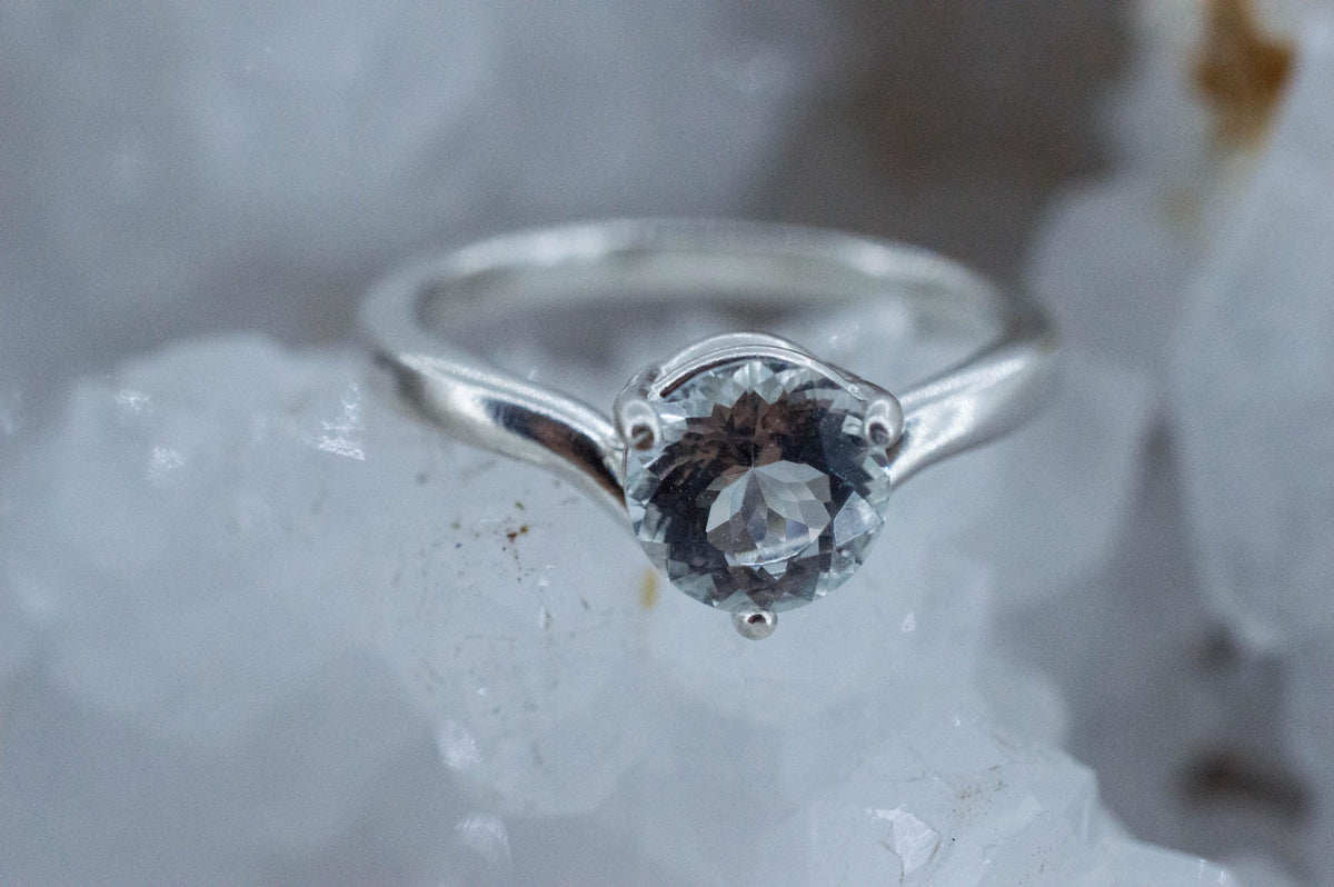 Aquamarine Ring, Natural Untreated Brazil Aquamarine; 1.000cts