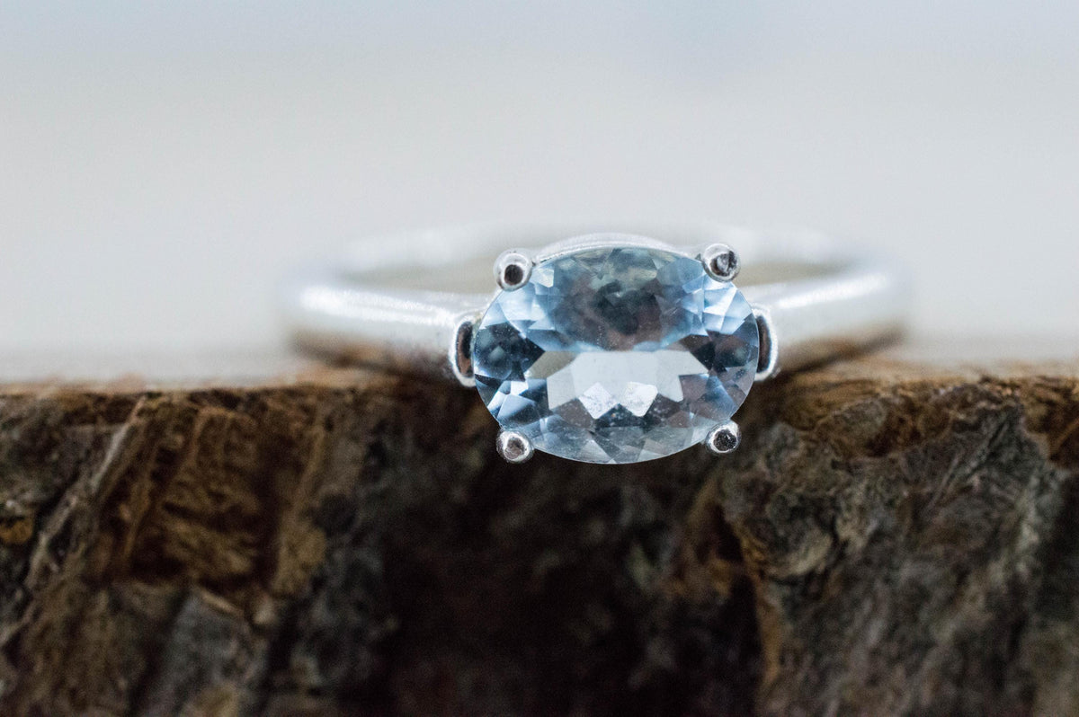 Aquamarine Ring, Natural Untreated Mozambique Aquamarine; 1.185cts