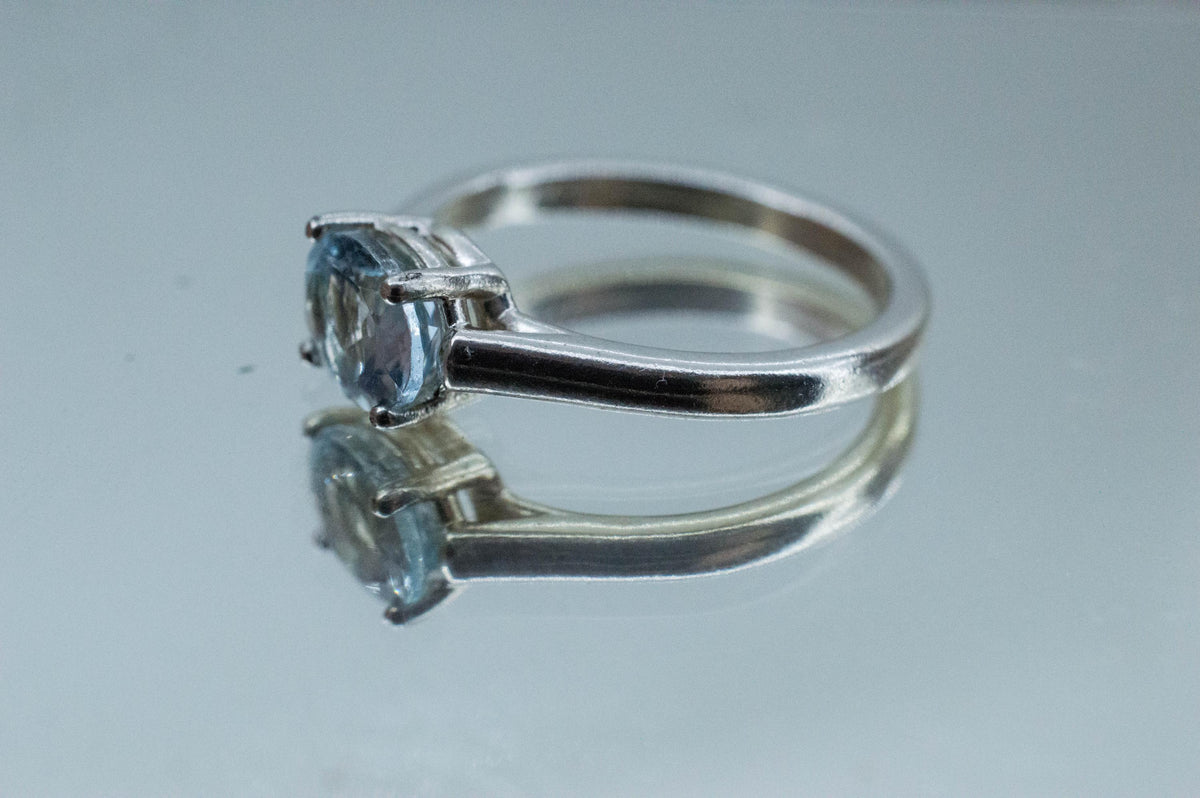 Aquamarine Ring, Natural Untreated Mozambique Aquamarine; 1.185cts