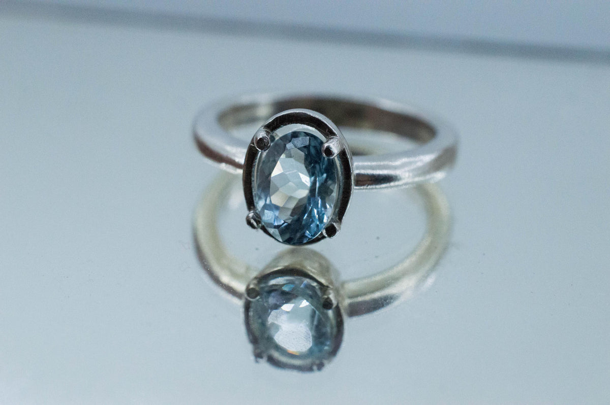 Aquamarine Ring, Natural Untreated Mozambique Aquamarine; 1.215cts