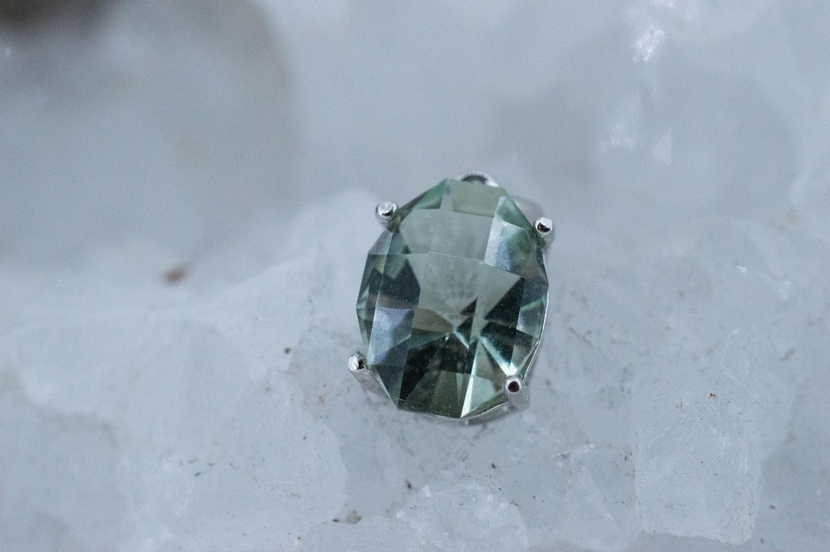 Prasiolite Pendant; Natural Brazil Green Amethyst; 2.685cts