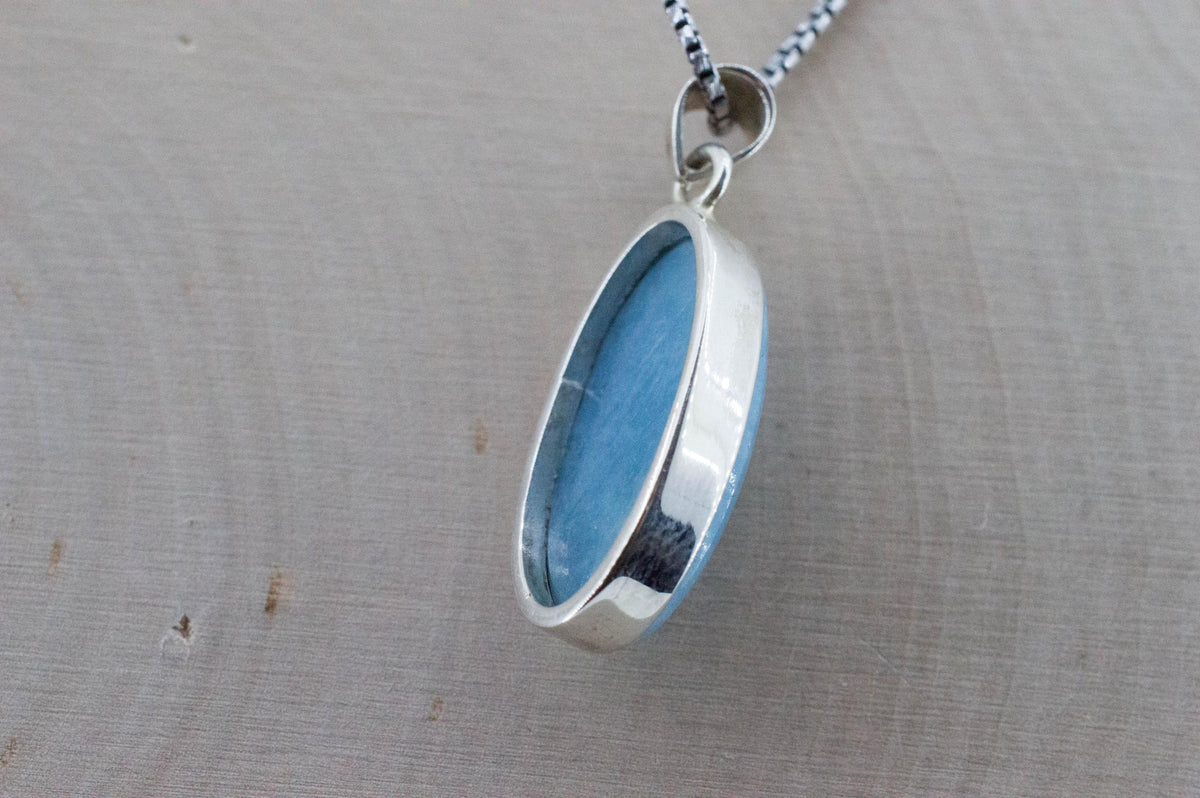 Aquamarine Pendant; Natural Untreated Brazil Aquamarine; 8.645cts