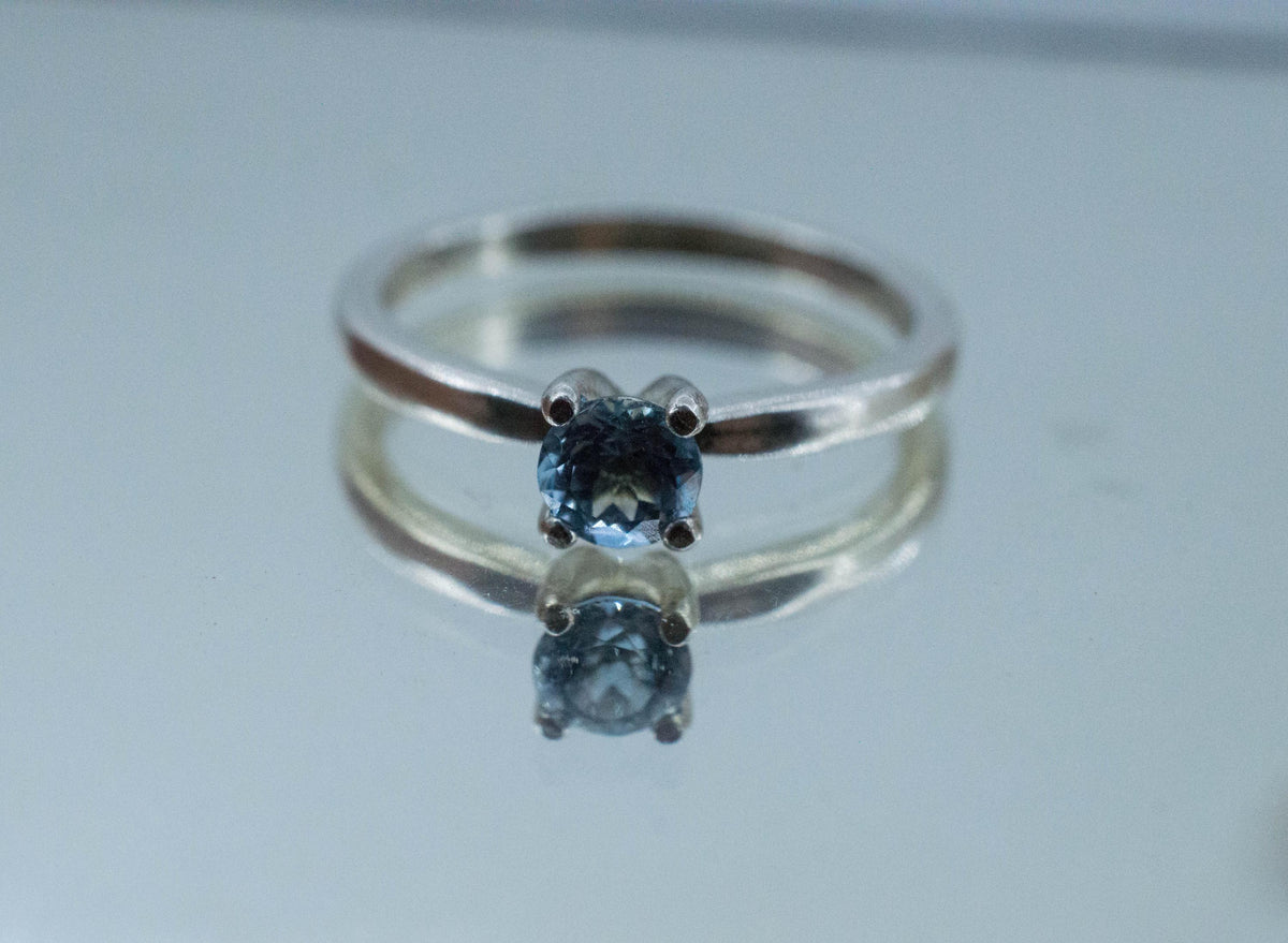 Aquamarine Ring, Natural Untreated Nigeria Aquamarine; 0.400cts