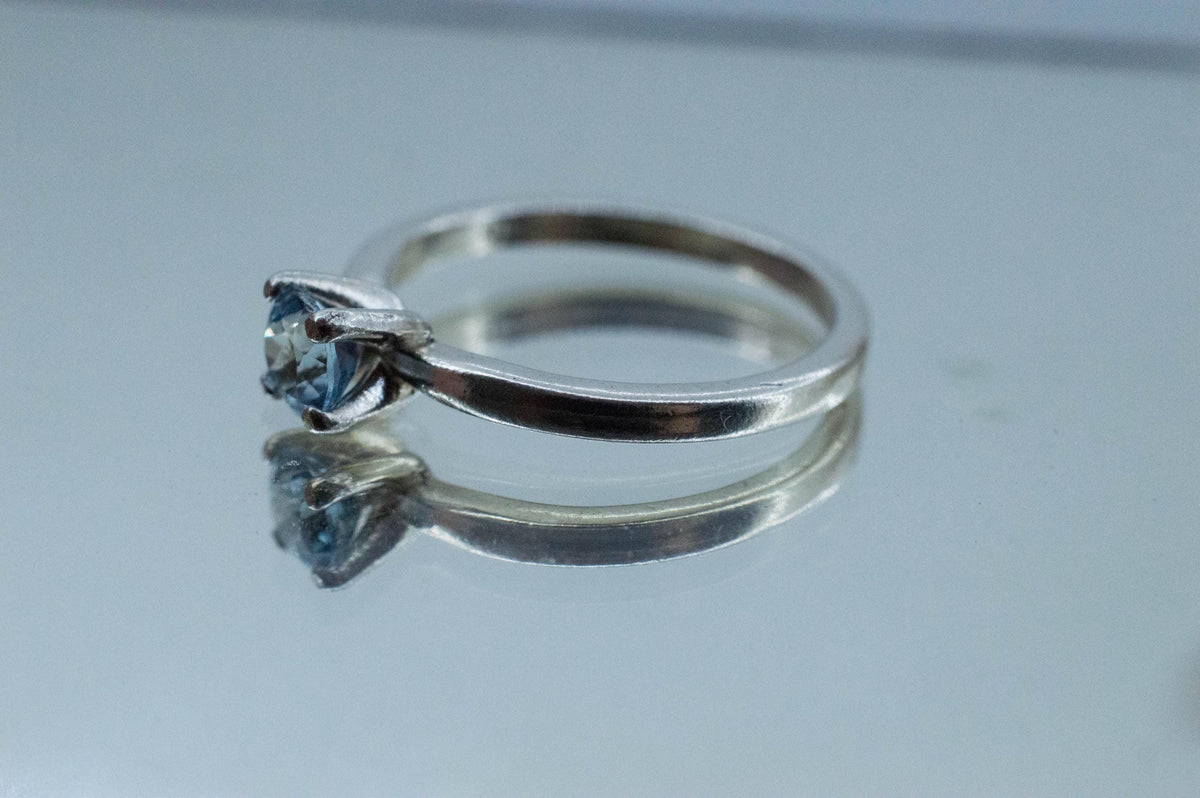 Aquamarine Ring, Natural Untreated Nigeria Aquamarine; 0.400cts