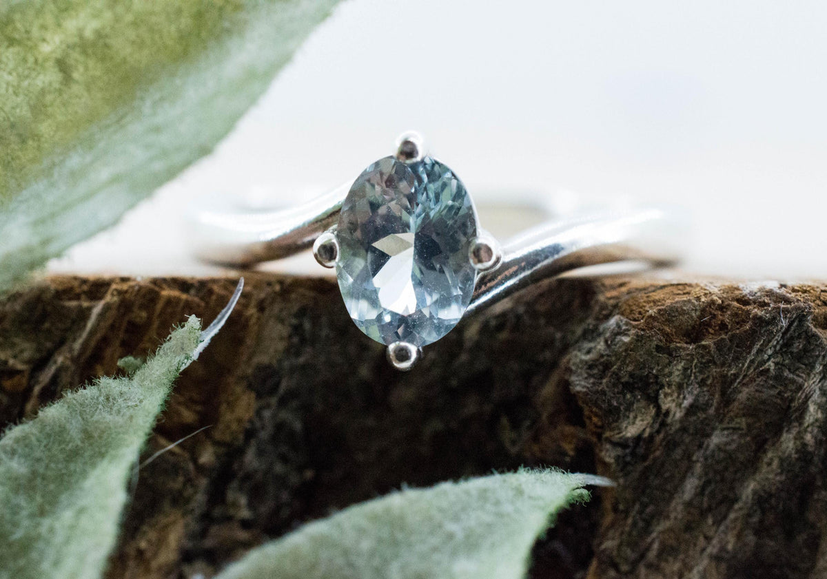 Aquamarine Ring, Natural Untreated Brazil Aquamarine; 0.735cts