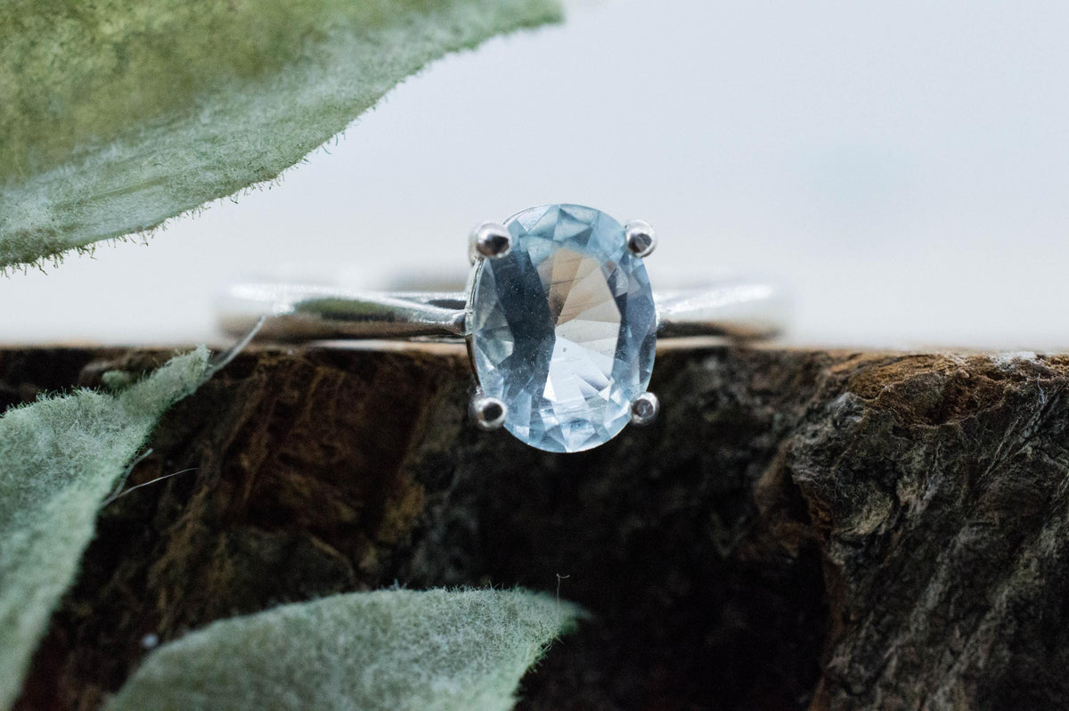 Aquamarine Ring, Natural Untreated Brazil Aquamarine; 0.825cts