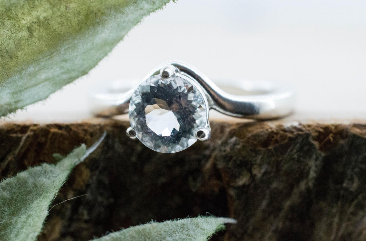 Aquamarine Ring, Natural Untreated Brazil Aquamarine; 1.000cts