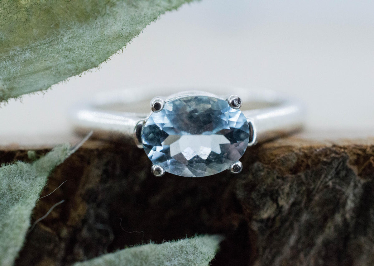 Aquamarine Ring, Natural Untreated Mozambique Aquamarine; 1.185cts