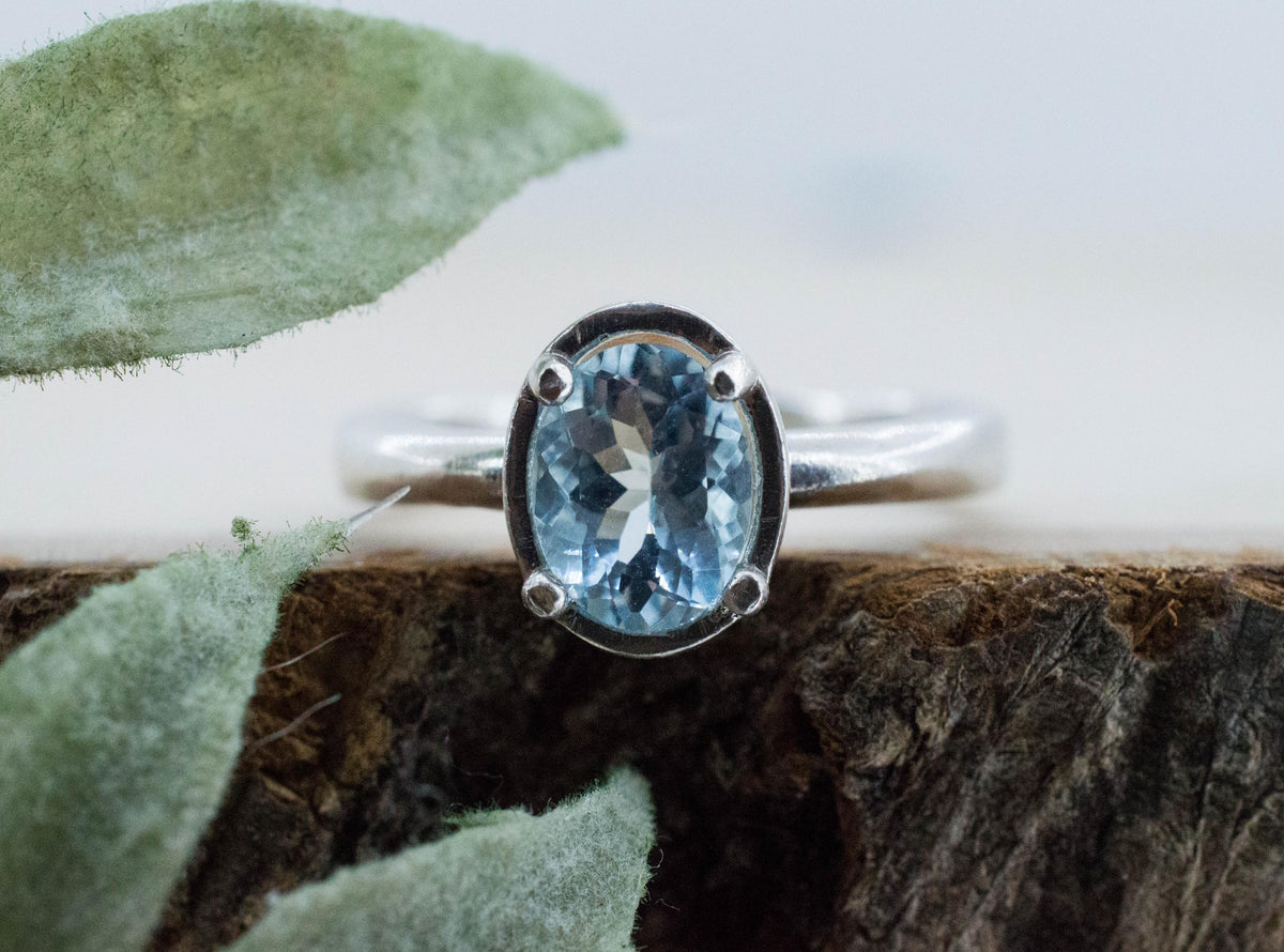 Aquamarine Ring, Natural Untreated Mozambique Aquamarine; 1.215cts