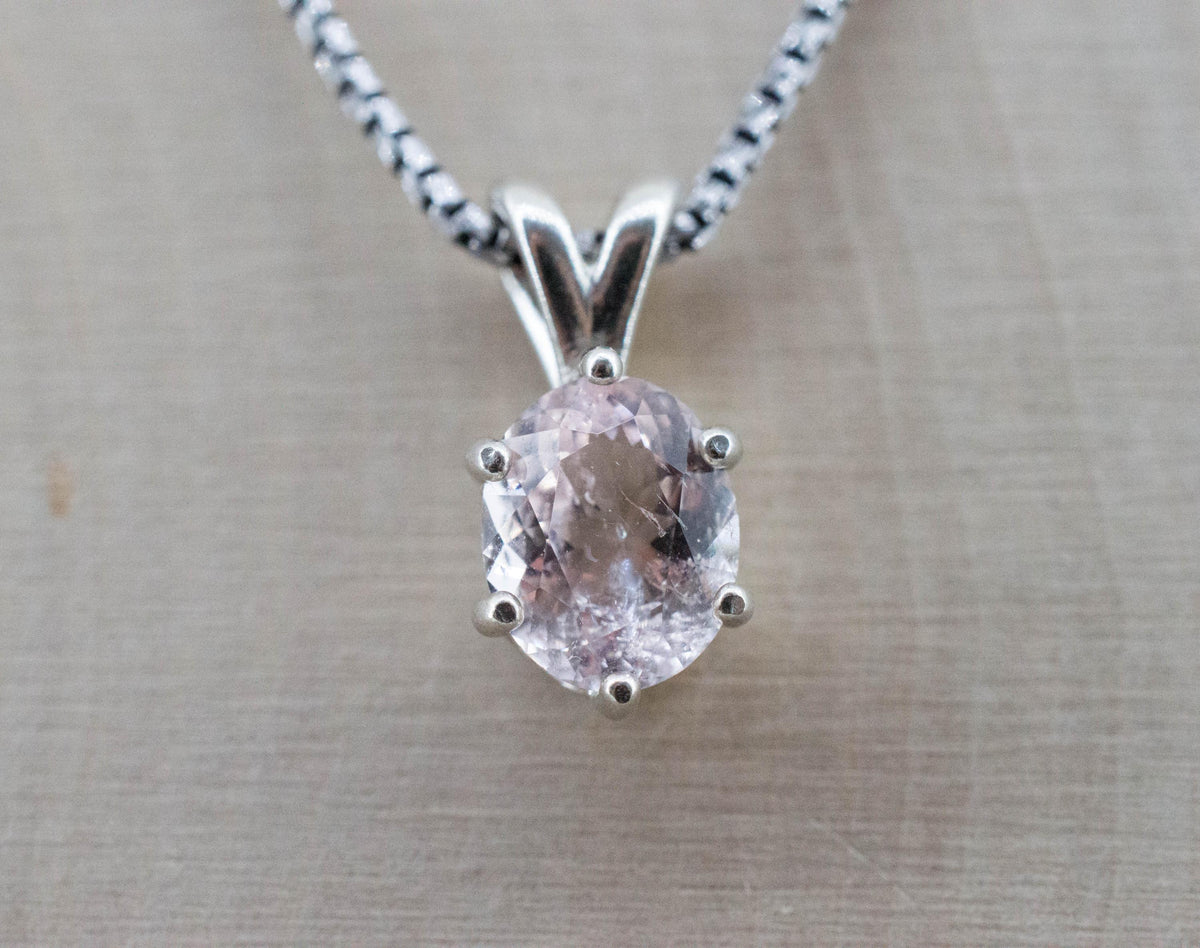 Morganite Pendant; Natural Untreated Brazil Pink Beryl; 1.620cts - Mark Oliver Gems
