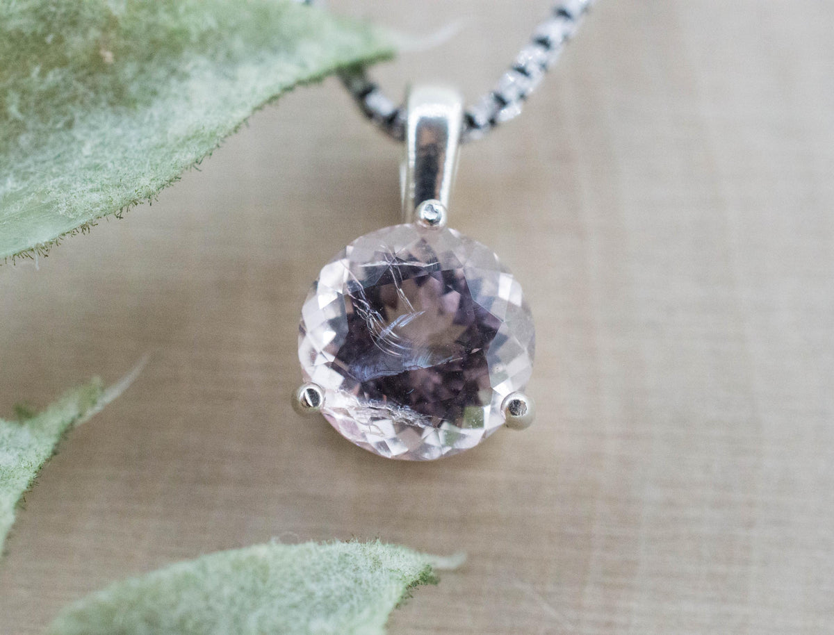 Morganite Pendant; Natural Untreated Brazil Pink Beryl; 2.105cts