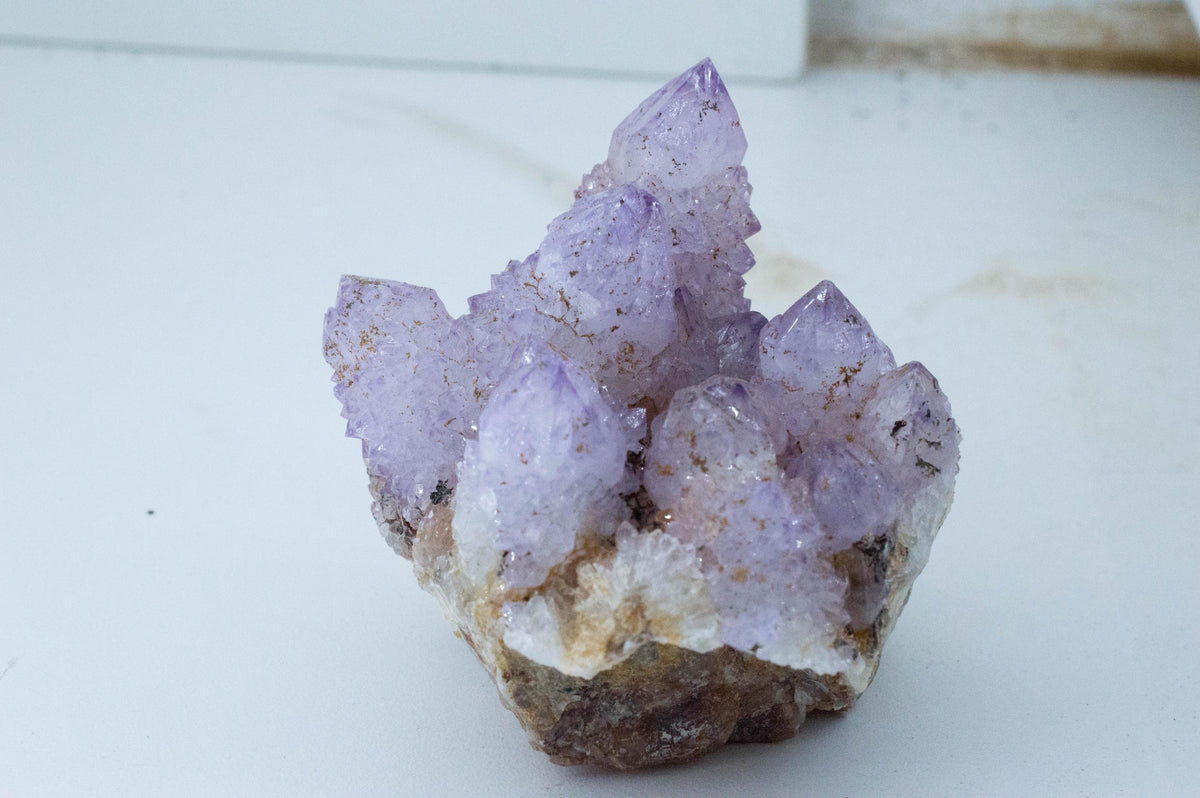 Spirit Quartz Cluster; Natural Untreated South Africa Cactus Quartz; 403.36 grams