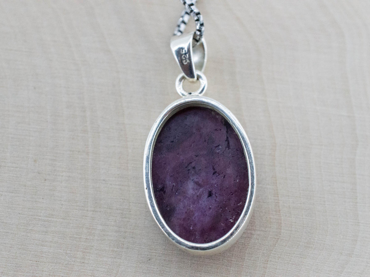Ruby Pendant; Natural Untreated Tanzania Ruby; 9.850cts - Mark Oliver Gems
