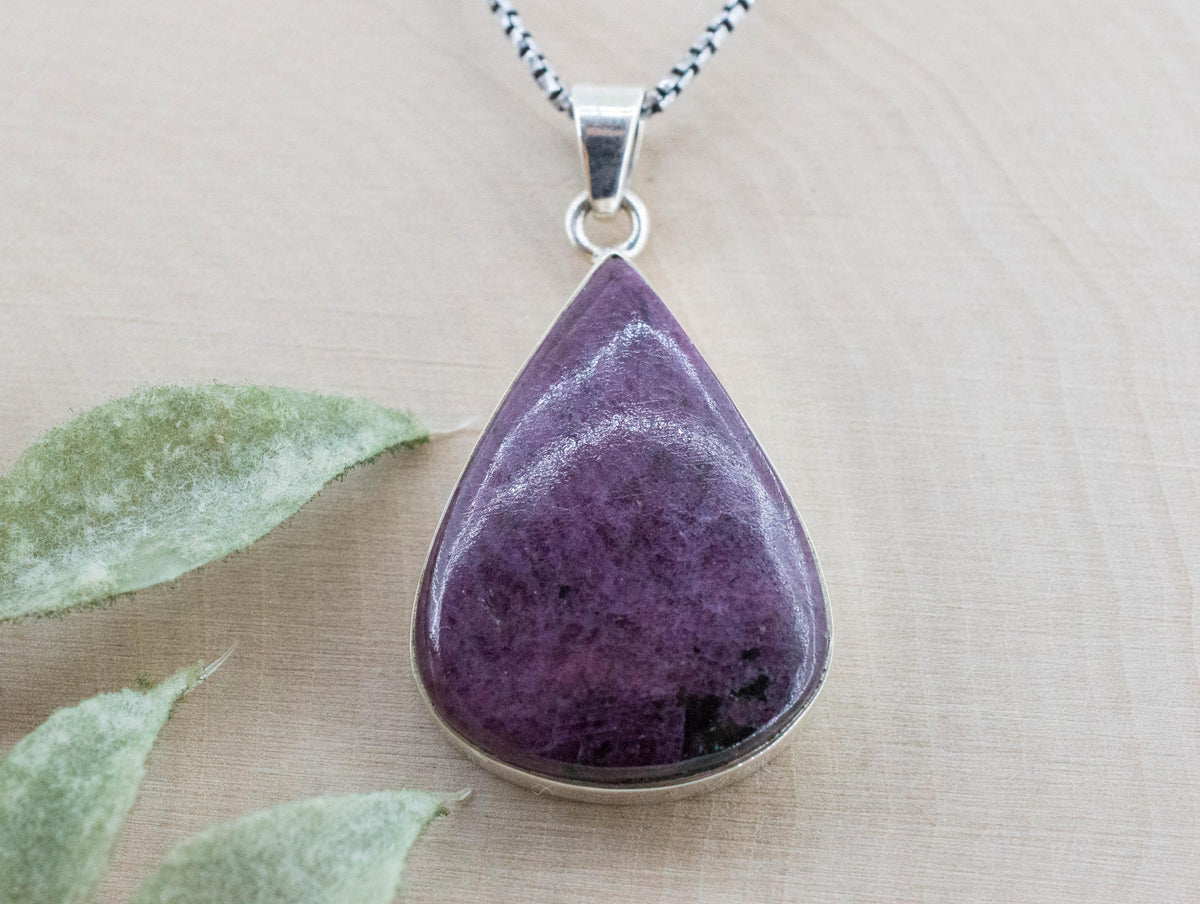 Ruby Pendant; Natural Untreated Tanzania Ruby; 22.445cts