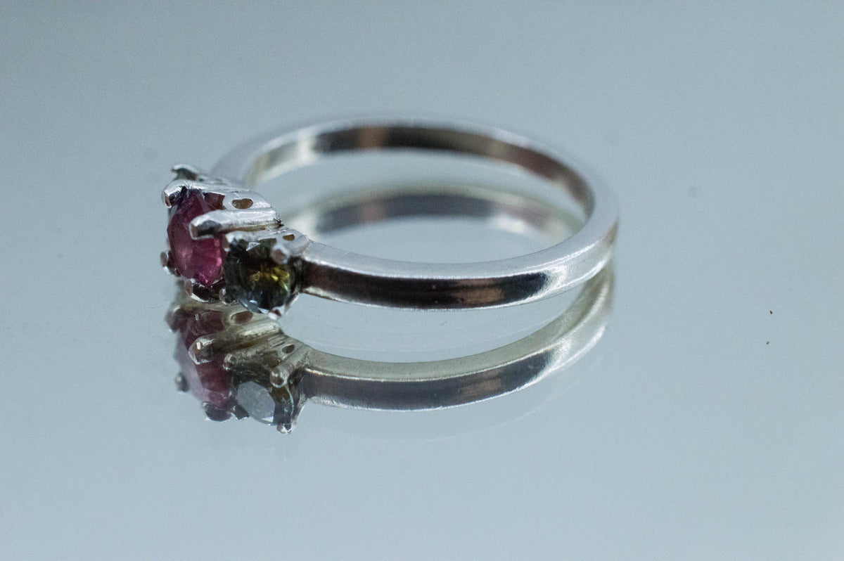 Winza Ruby Sapphire Ring; Natural Untreated Tanzania Ruby and Montana Sapphires - Mark Oliver Gems