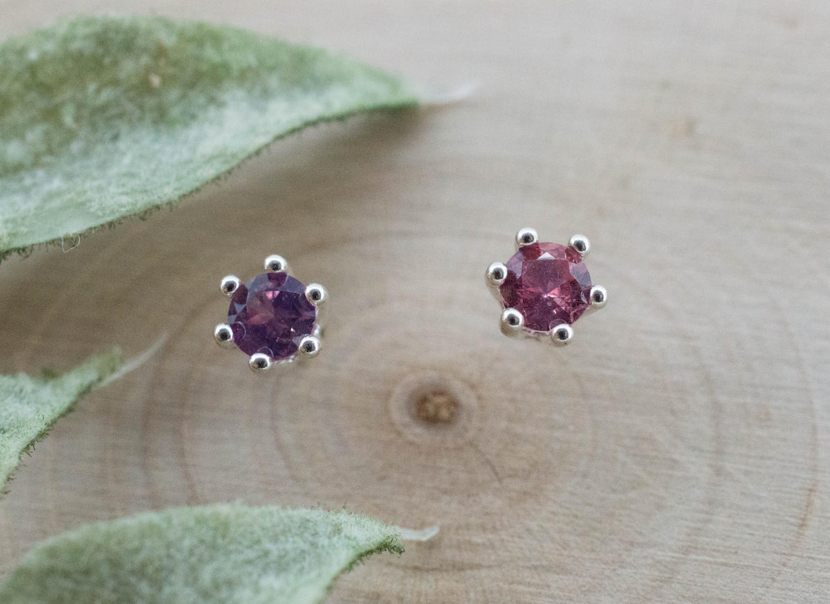 Winza Ruby Sapphire Earrings; Natural Untreated Tanzania Ruby; 0.385cts