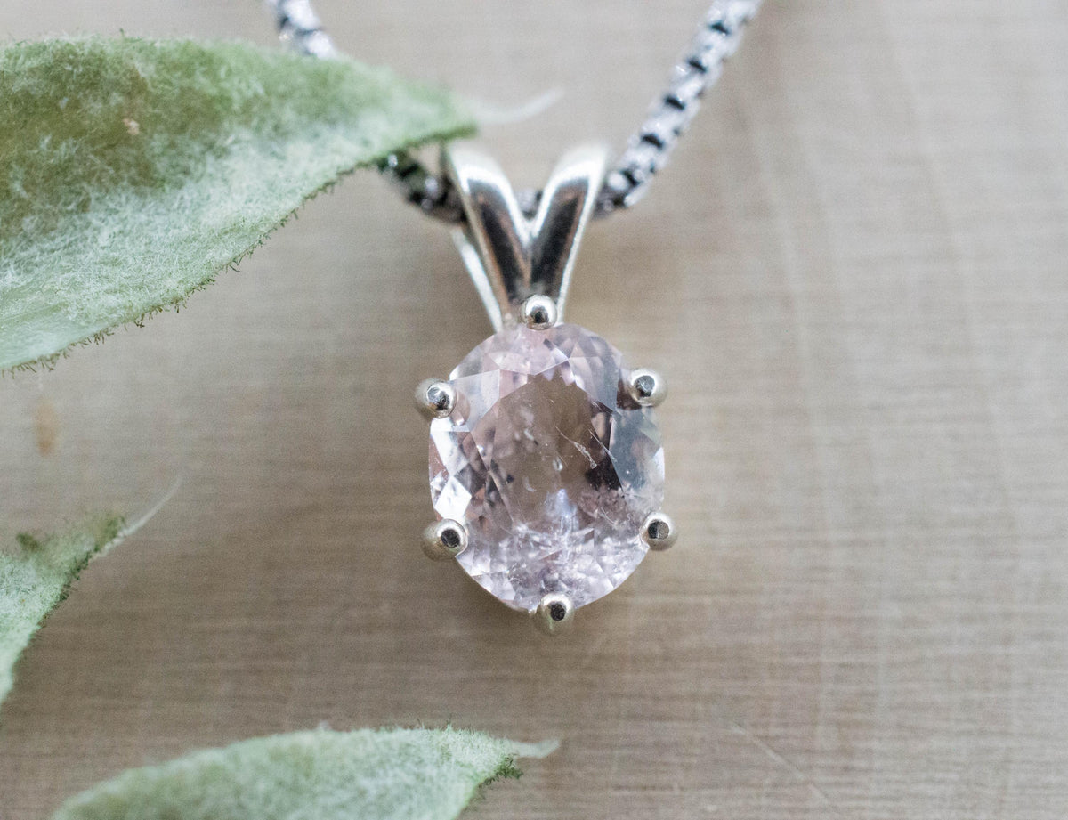 Morganite Pendant; Natural Untreated Brazil Pink Beryl; 1.620cts