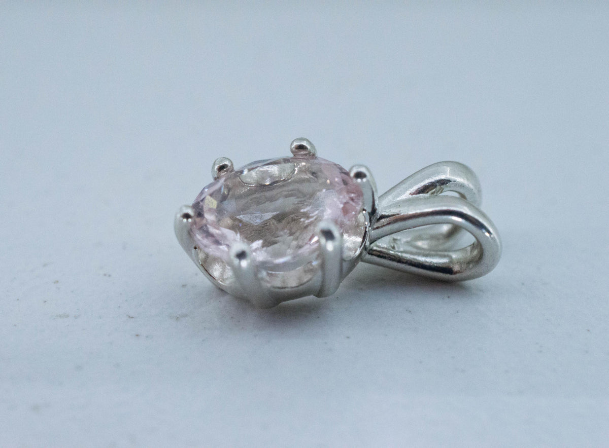 Morganite Pendant; Natural Untreated Brazil Pink Beryl; 1.620cts - Mark Oliver Gems