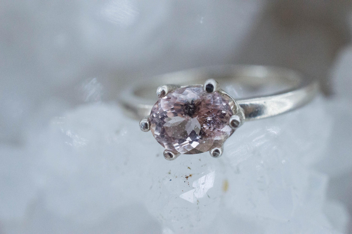 Morganite Ring, Natural Untreated Brazil Peach Beryl; 1.100cts - Mark Oliver Gems