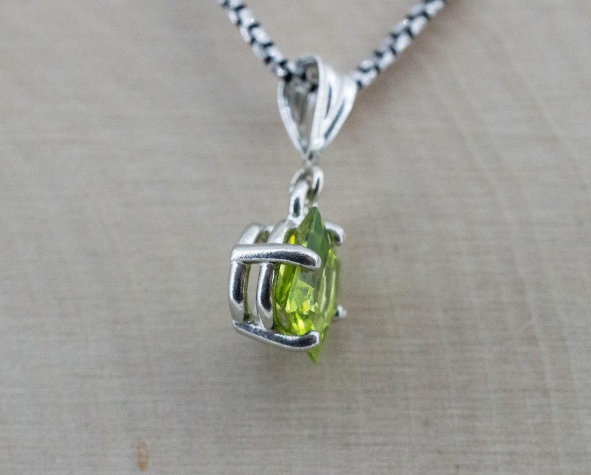 Peridot Pendant; Natural Untreated Tanzania GoGo Peridot; 1.485cts