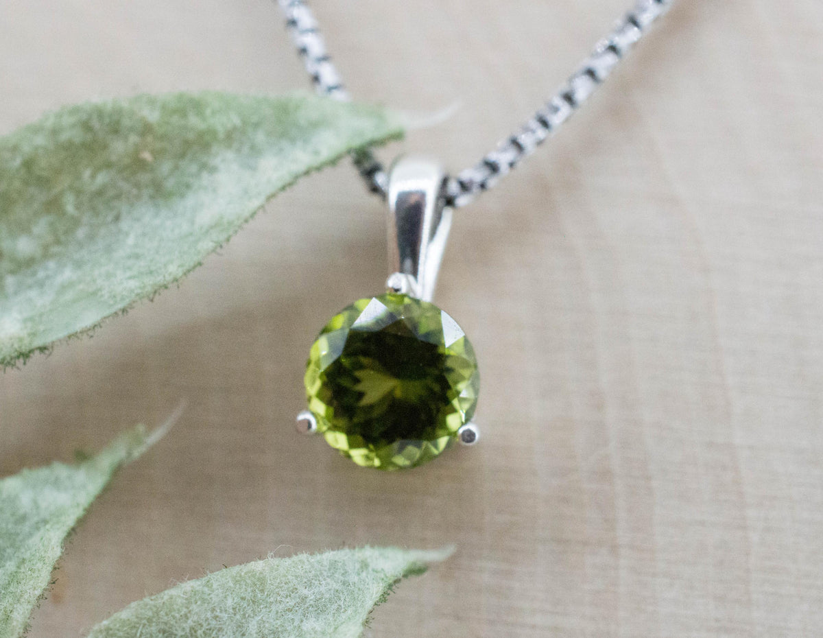 Peridot Pendant; Natural Untreated Tanzania GoGo Peridot; 1.735cts