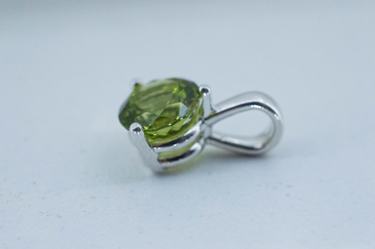 Peridot Pendant; Natural Untreated Tanzania GoGo Peridot; 1.735cts