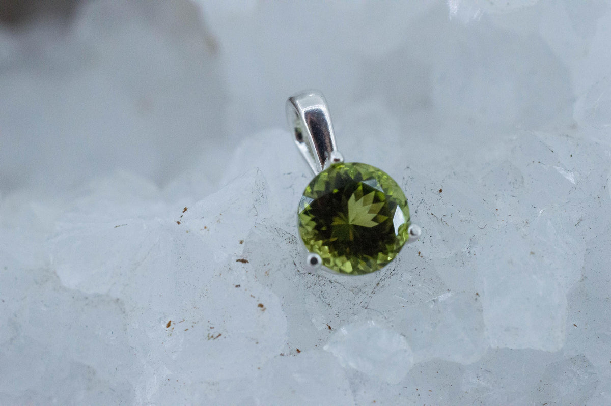 Peridot Pendant; Natural Untreated Tanzania GoGo Peridot; 1.735cts